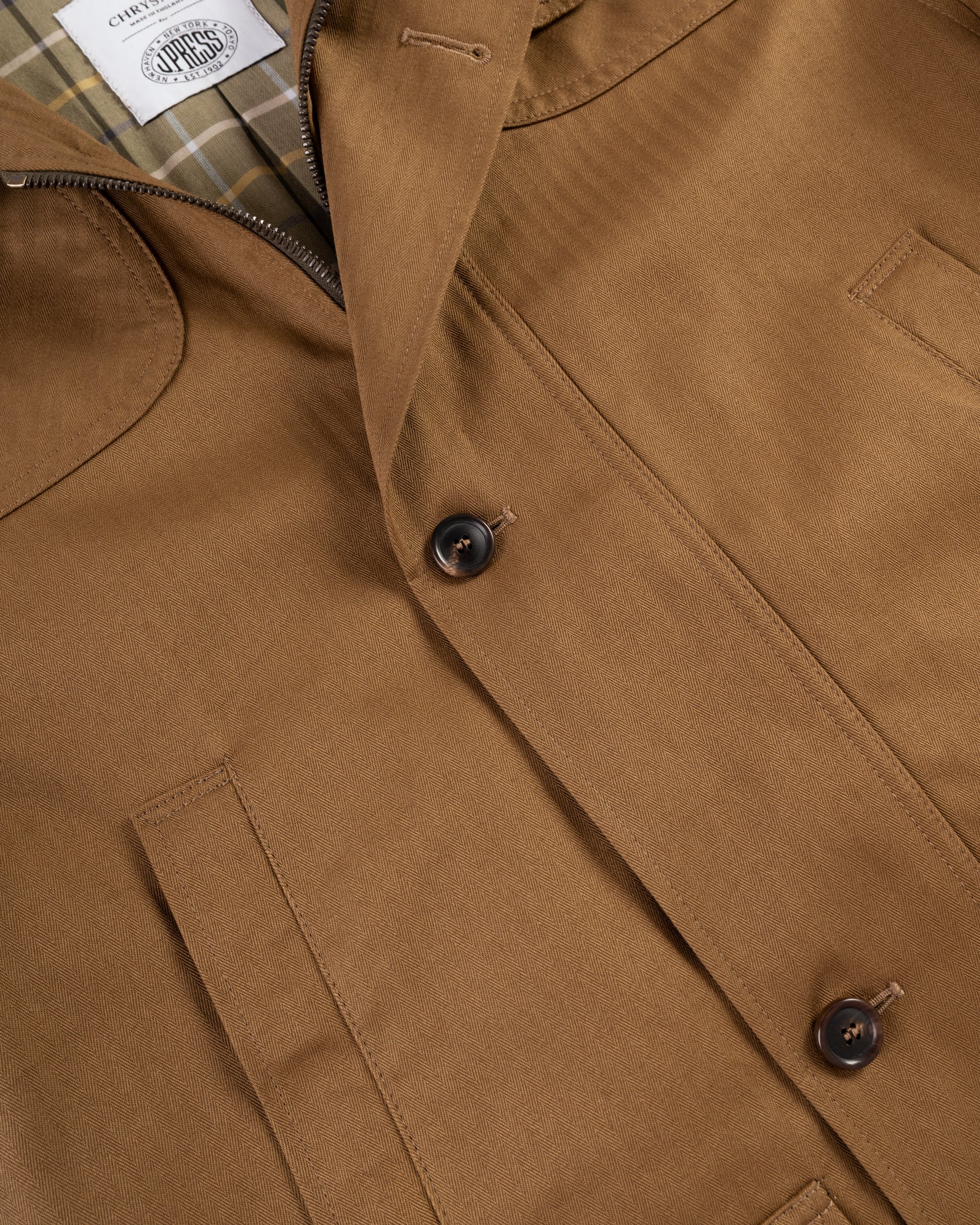 Made-in-UK Tan Cotton Field Coat