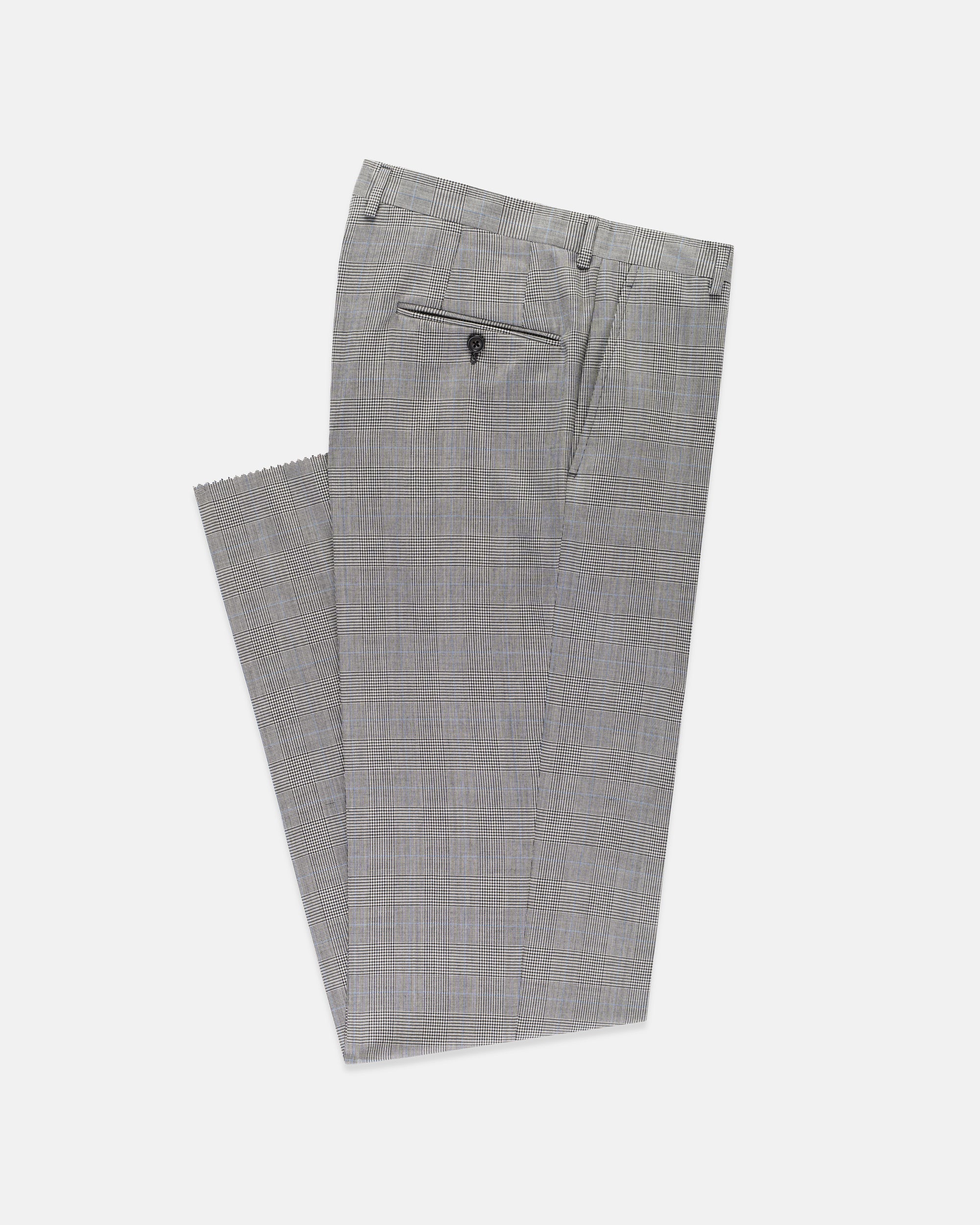 Made-in-USA Prince of Wales Check Worsted Wool Suit