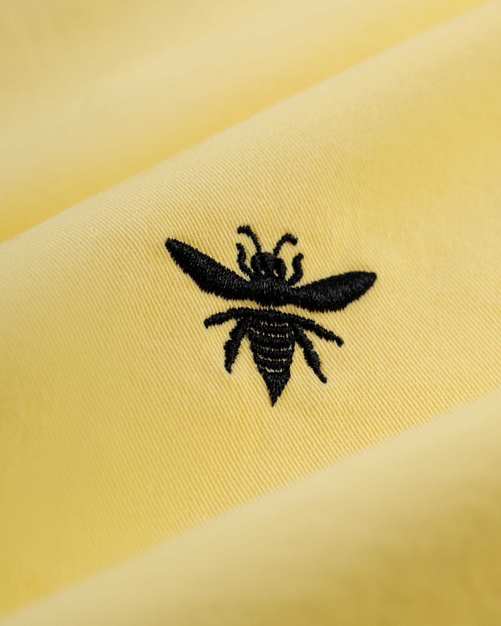 Wasp Embroidered Cotton Twill Pant