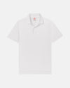 White Cotton Pique Polo