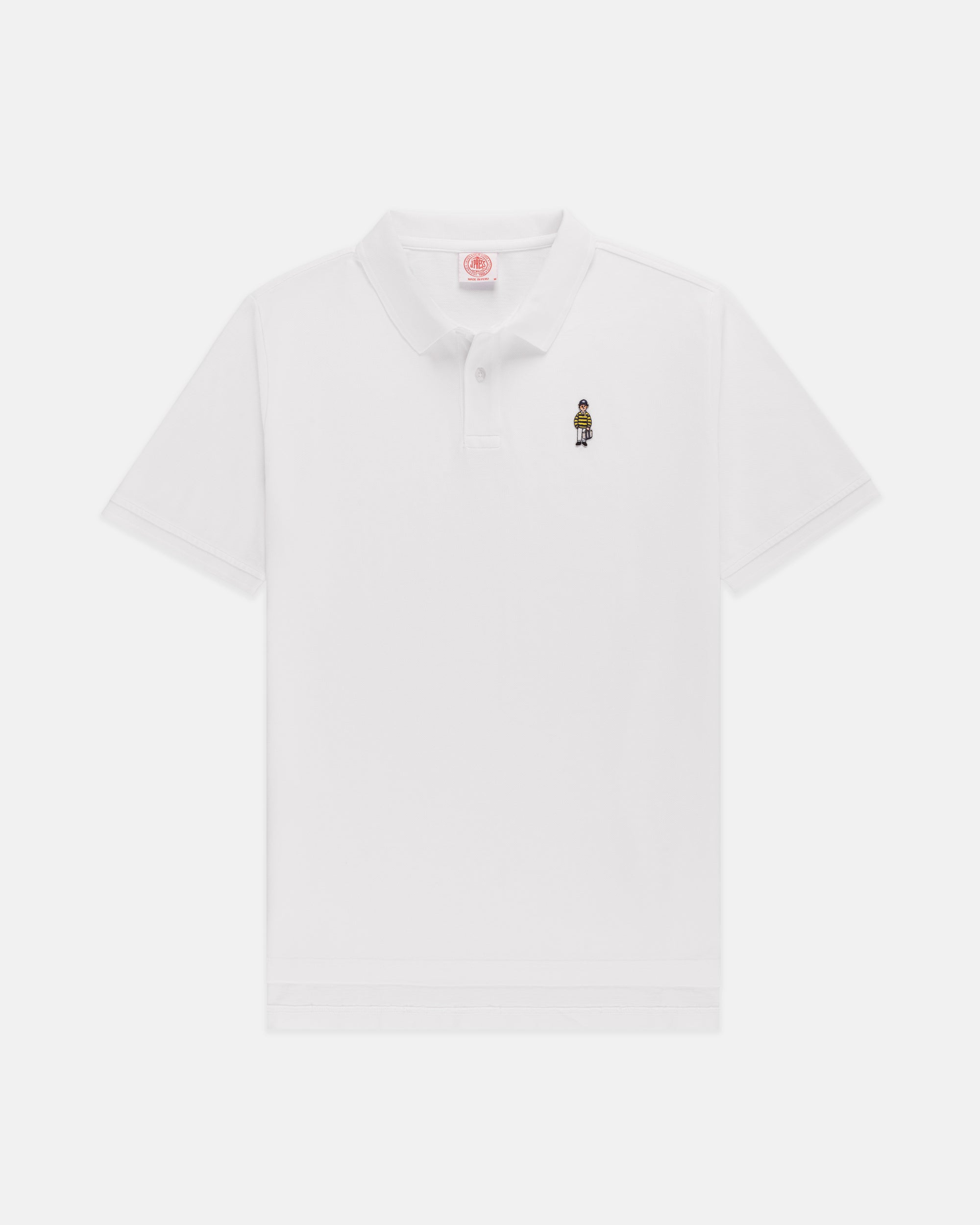 White Ivy Guy Cotton Pique Polo