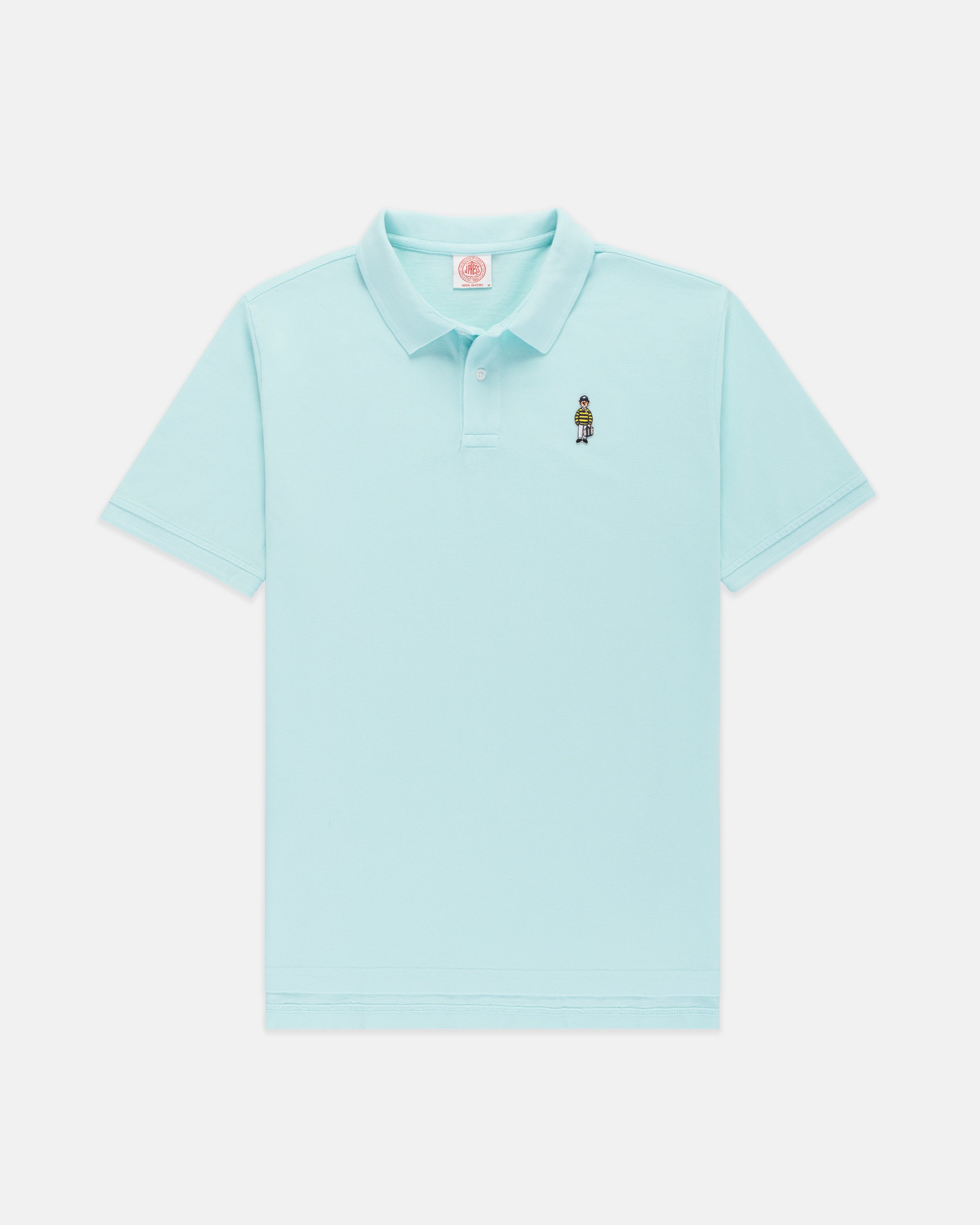 Light Blue Ivy Guy Cotton Pique Polo