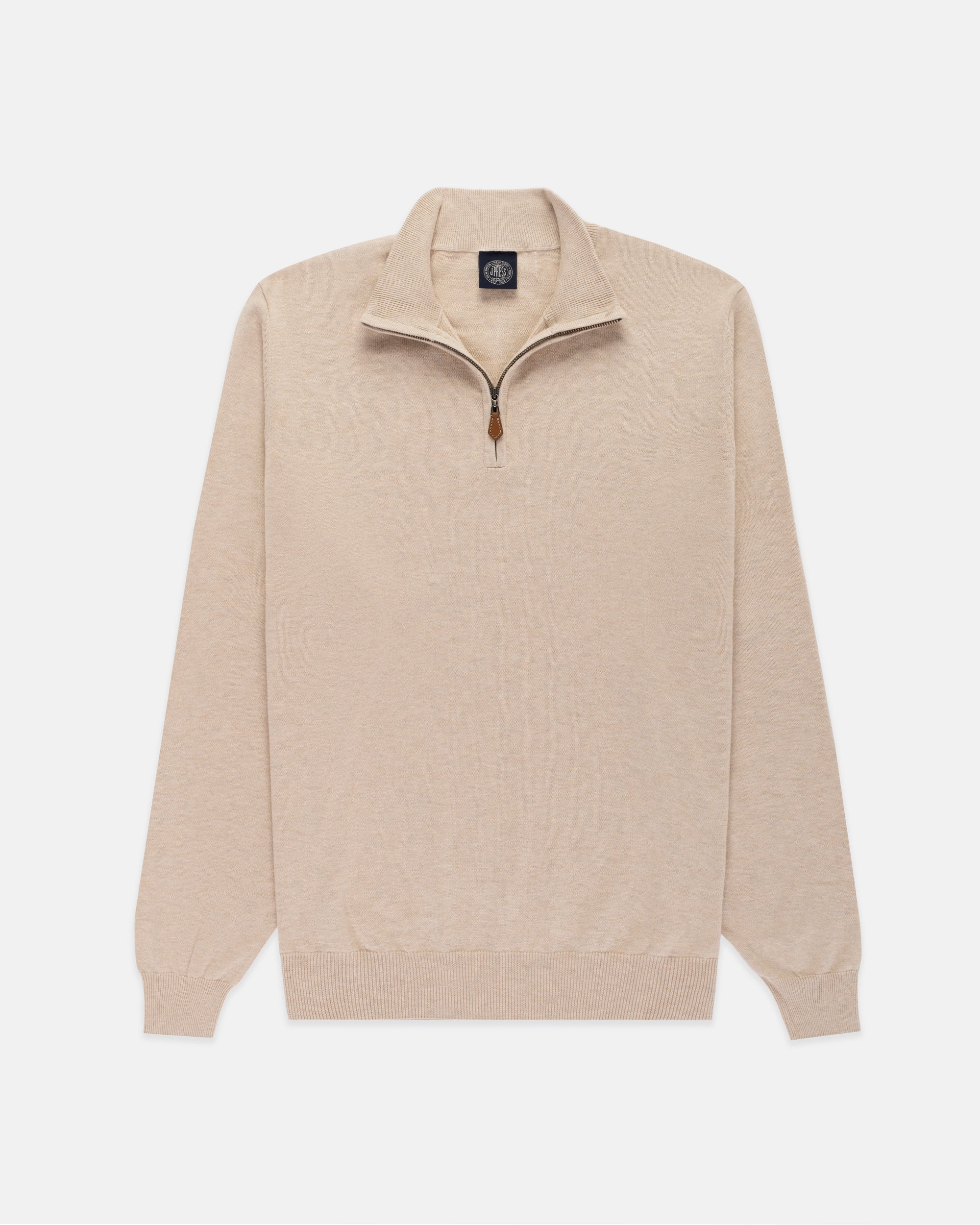 Natural Cotton-Cashmere 1/4 Zip-Up | J. Press