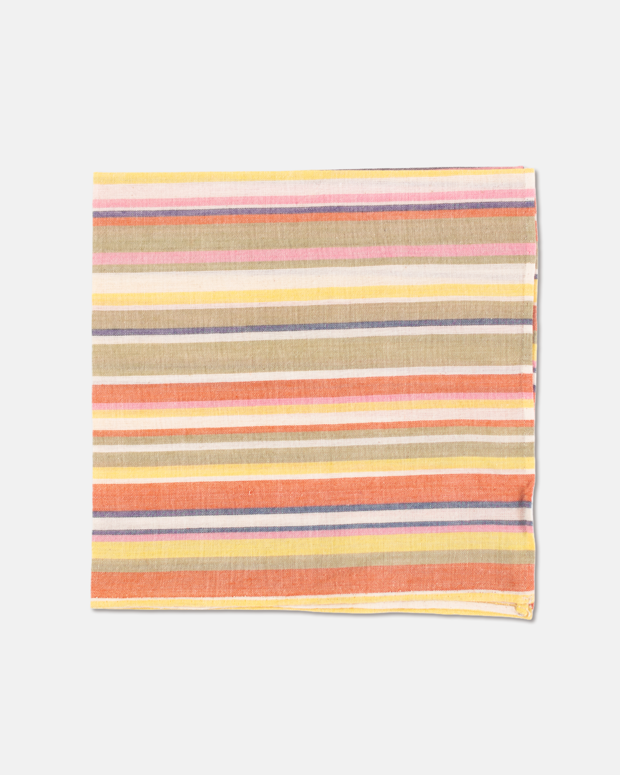 Striped Madras Pocket Square