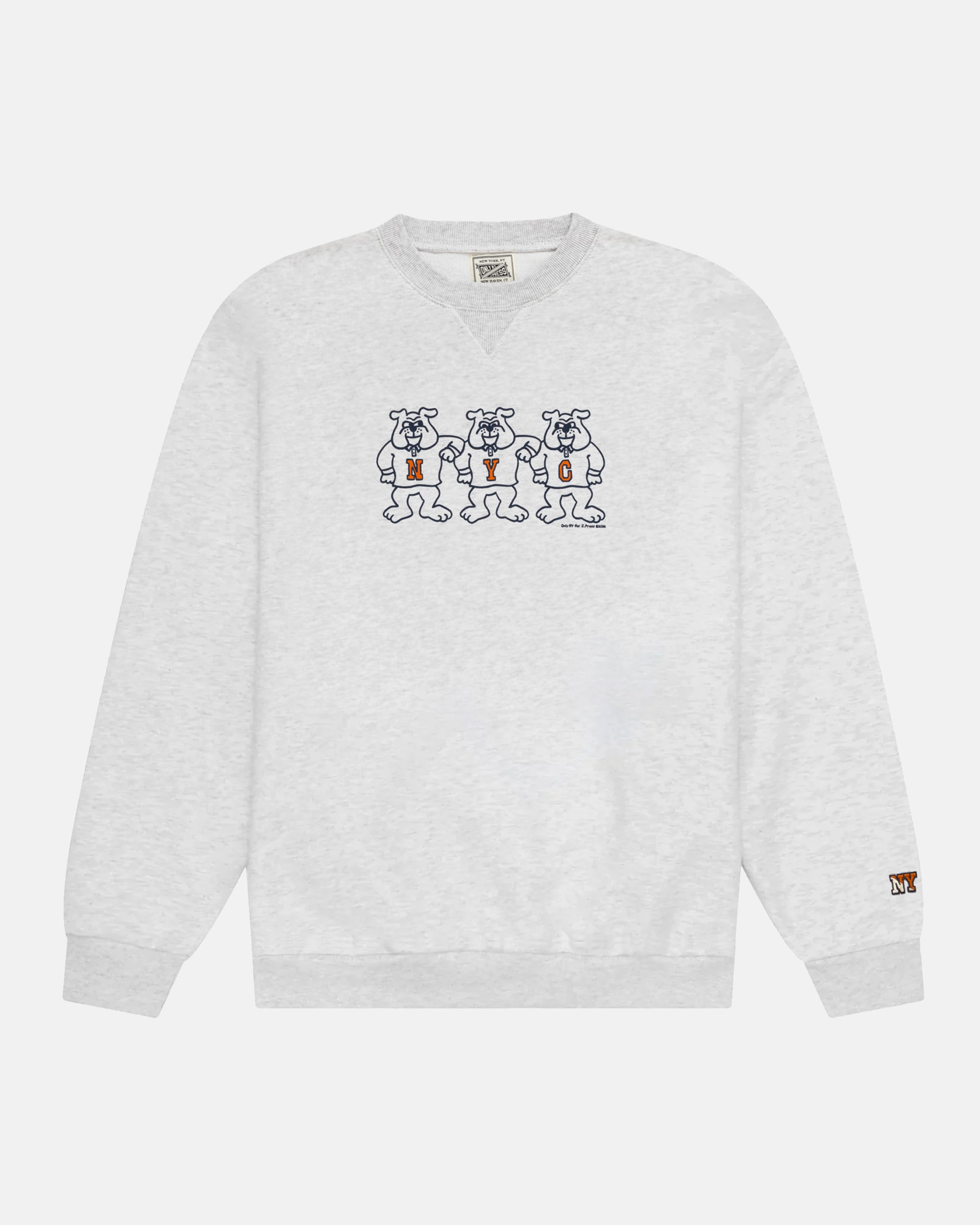 J. Press x Only NY Grey Bulldog Sweatshirt