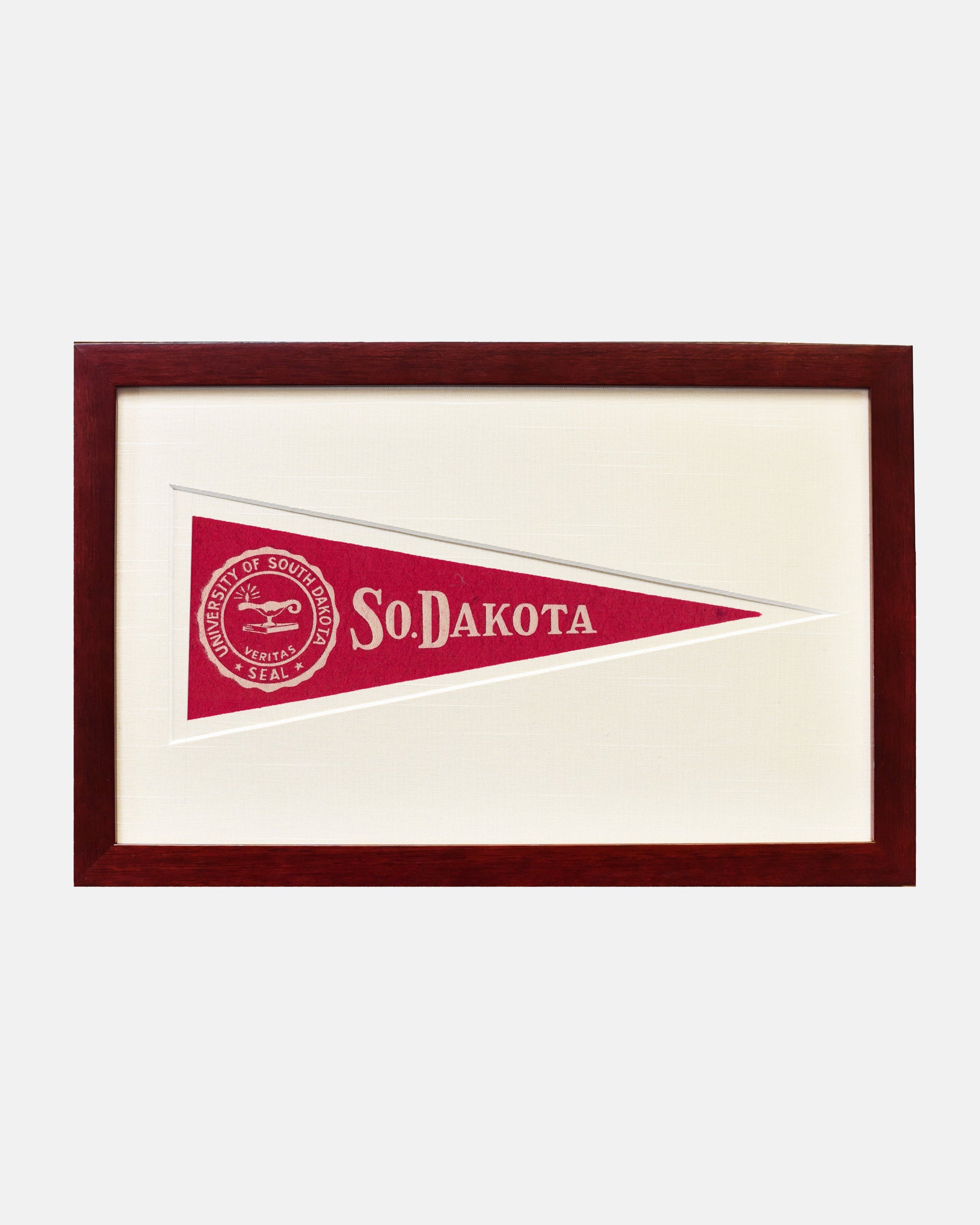 University of South Dakota Framed Vintage Pennant