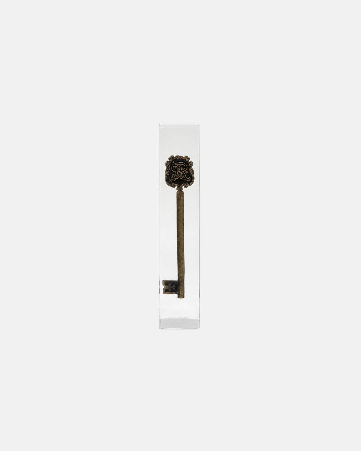 Vintage St. Regis Hotel New York City Brass Key in Lucite