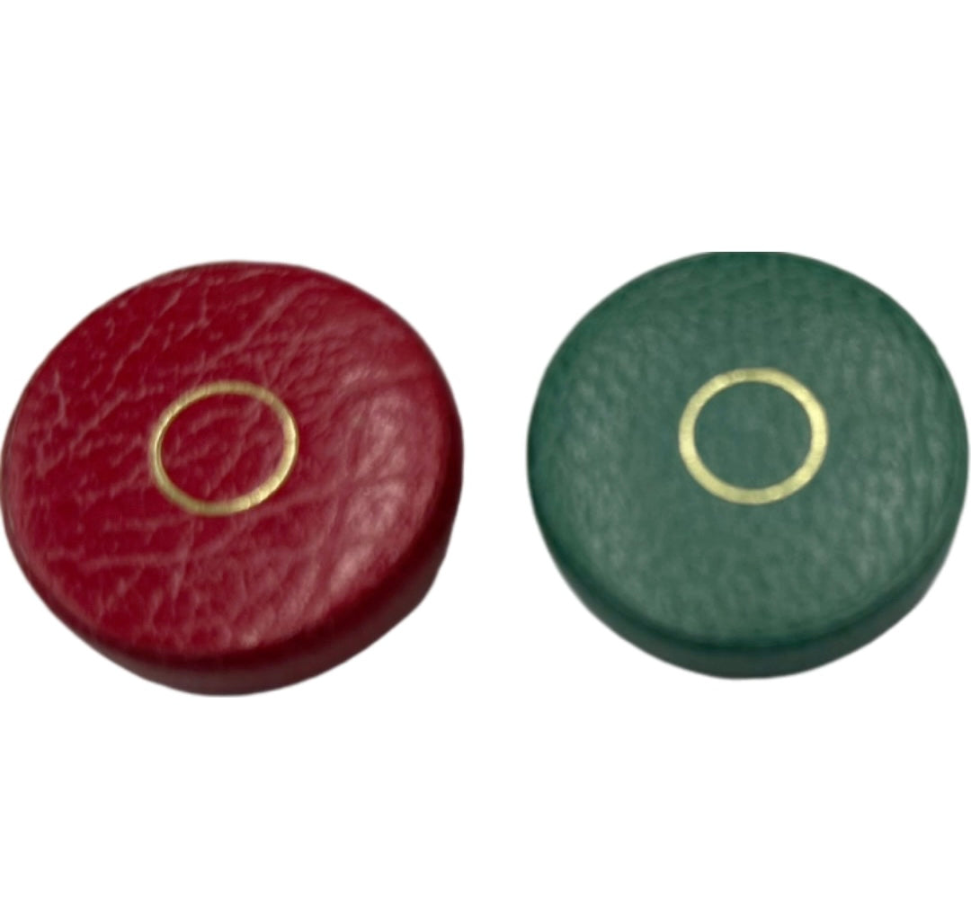 Vintage T. Anthony New York Leather Backgammon Set