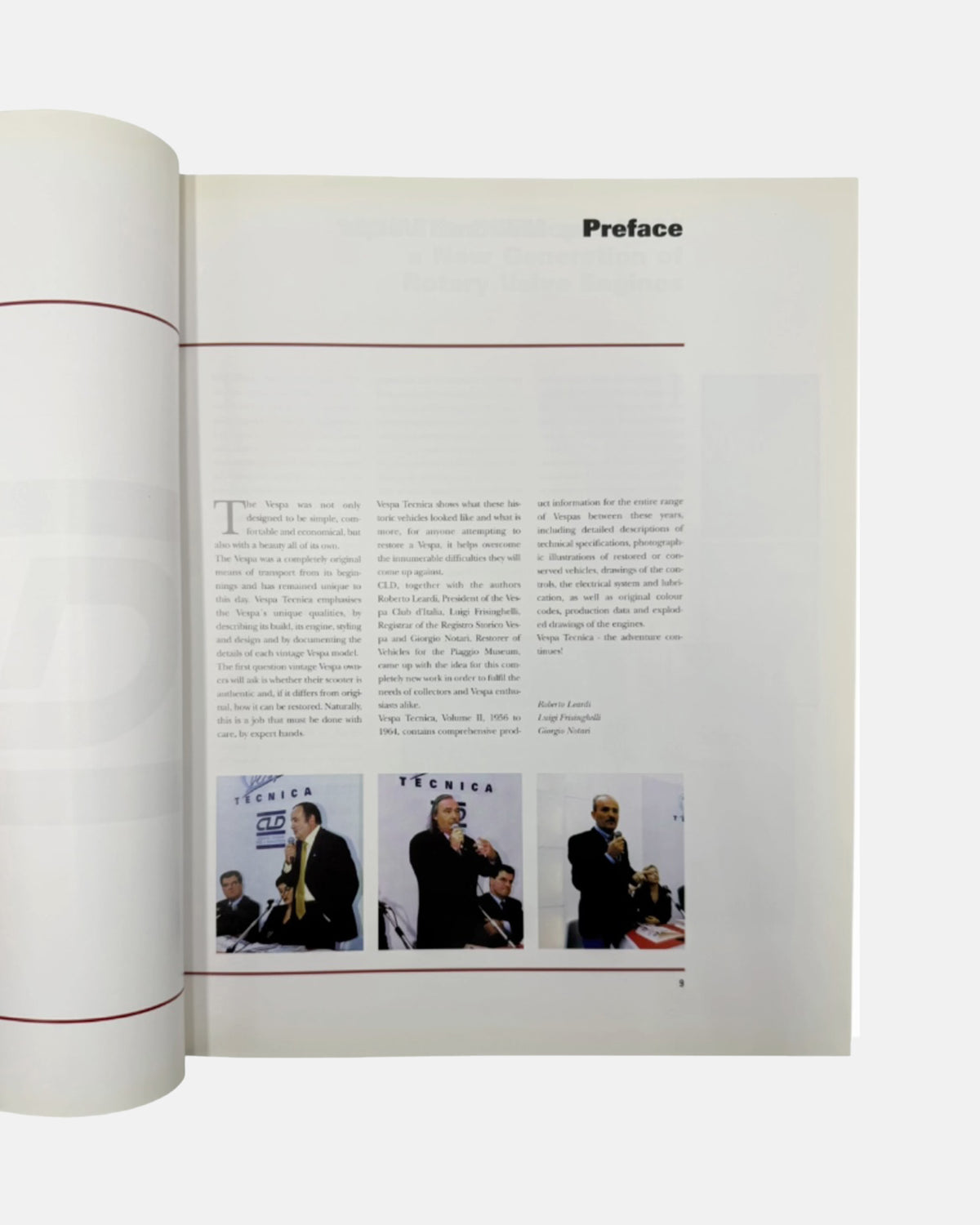 Signed Vespa Tecnica Vol. 2 1956–1964 Italian Scooter Hardcover Book