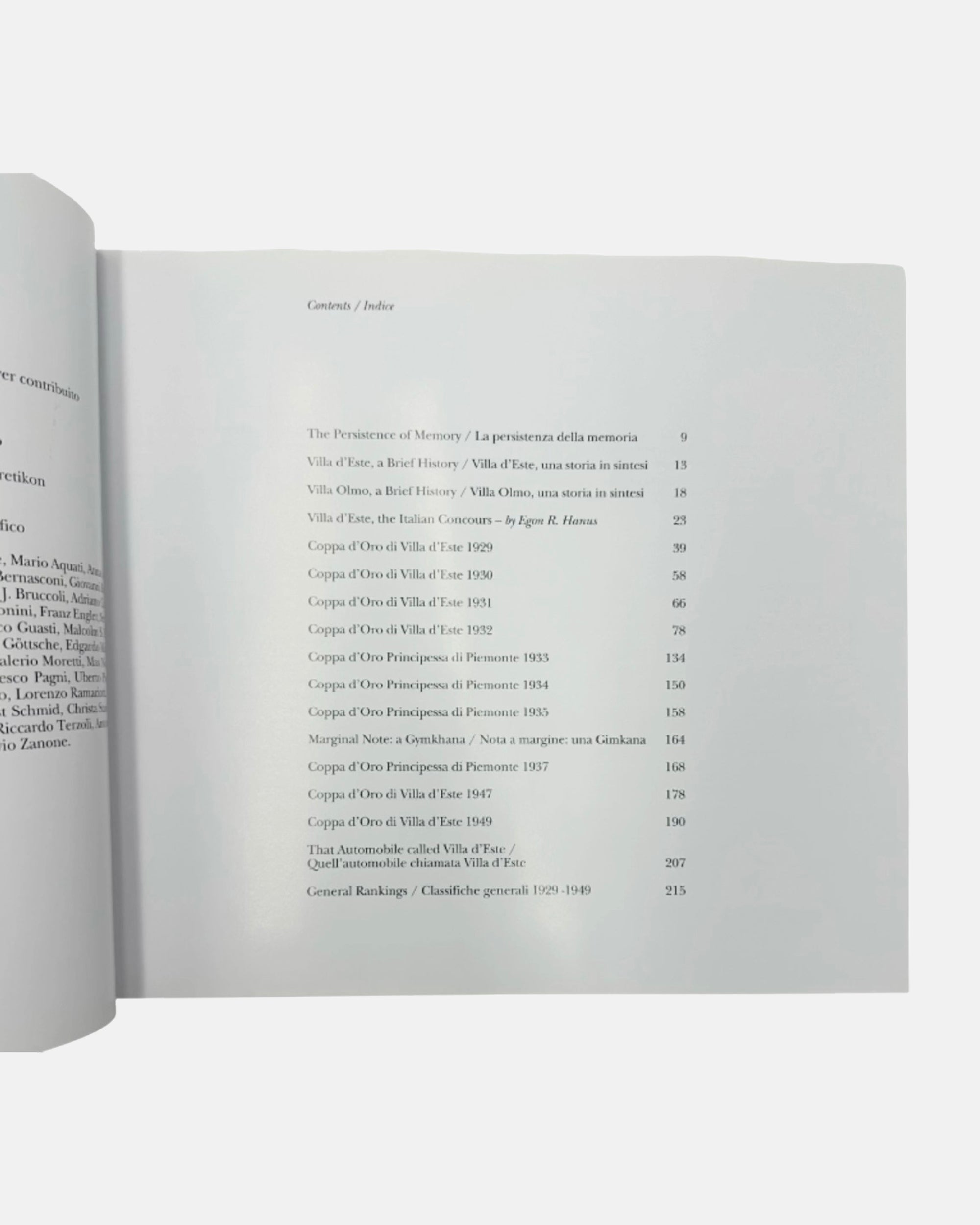 Villa d’Este: The Italian Concours — Angelo Tito Anselmi, 2004 Limited Edition