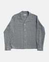 Vito's Black & White Gingham Seersucker Sport Shirt