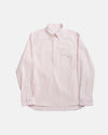 Vito's Pink & White Stripe Popover Oxford Shirt