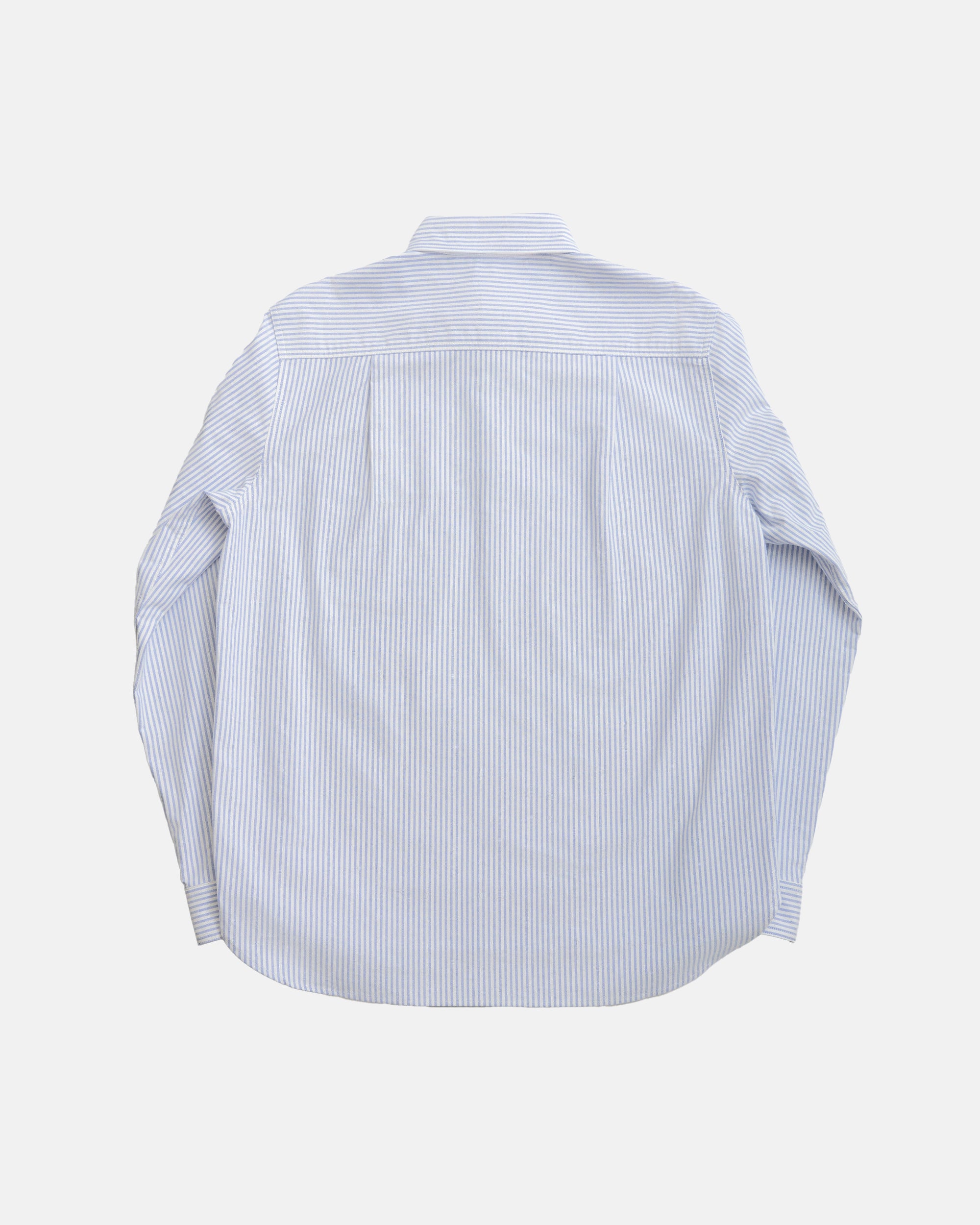 Vito's Blue & White Stripe Popover Oxford Shirt