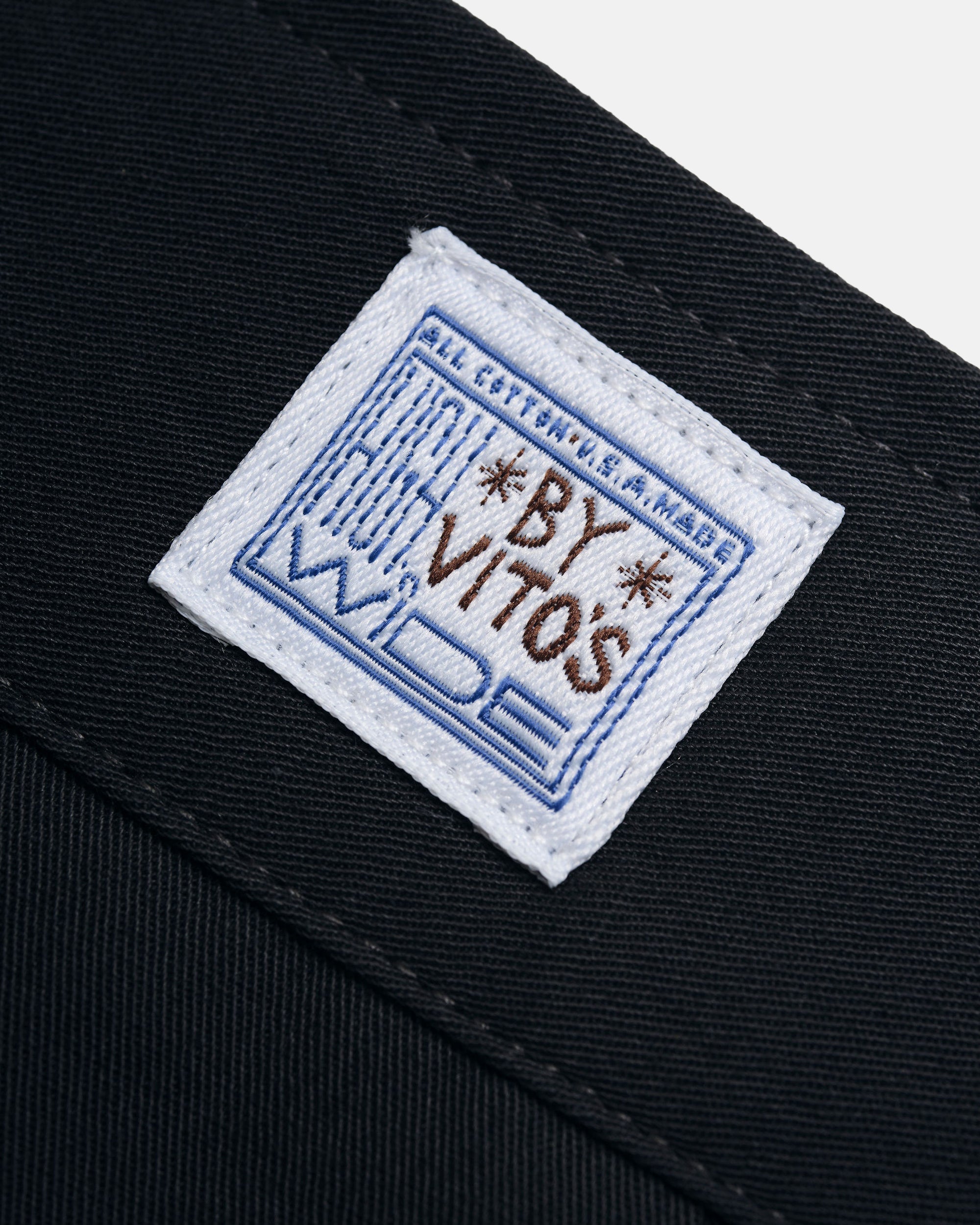 Vito's Charcoal Navy Cotton/Linen High n' Wide Pant