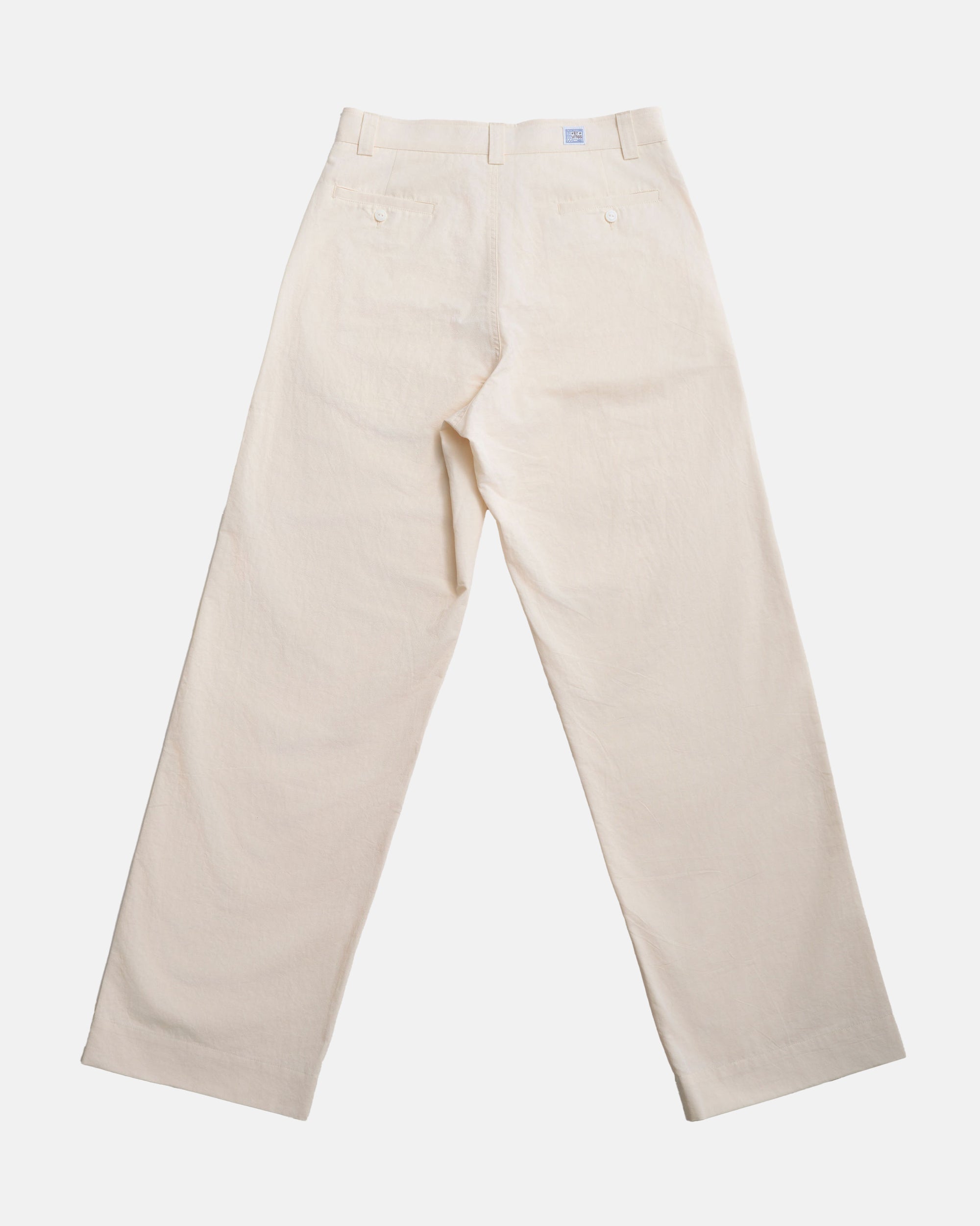 Vito's Stone Cotton/Linen High n' Wide Pant