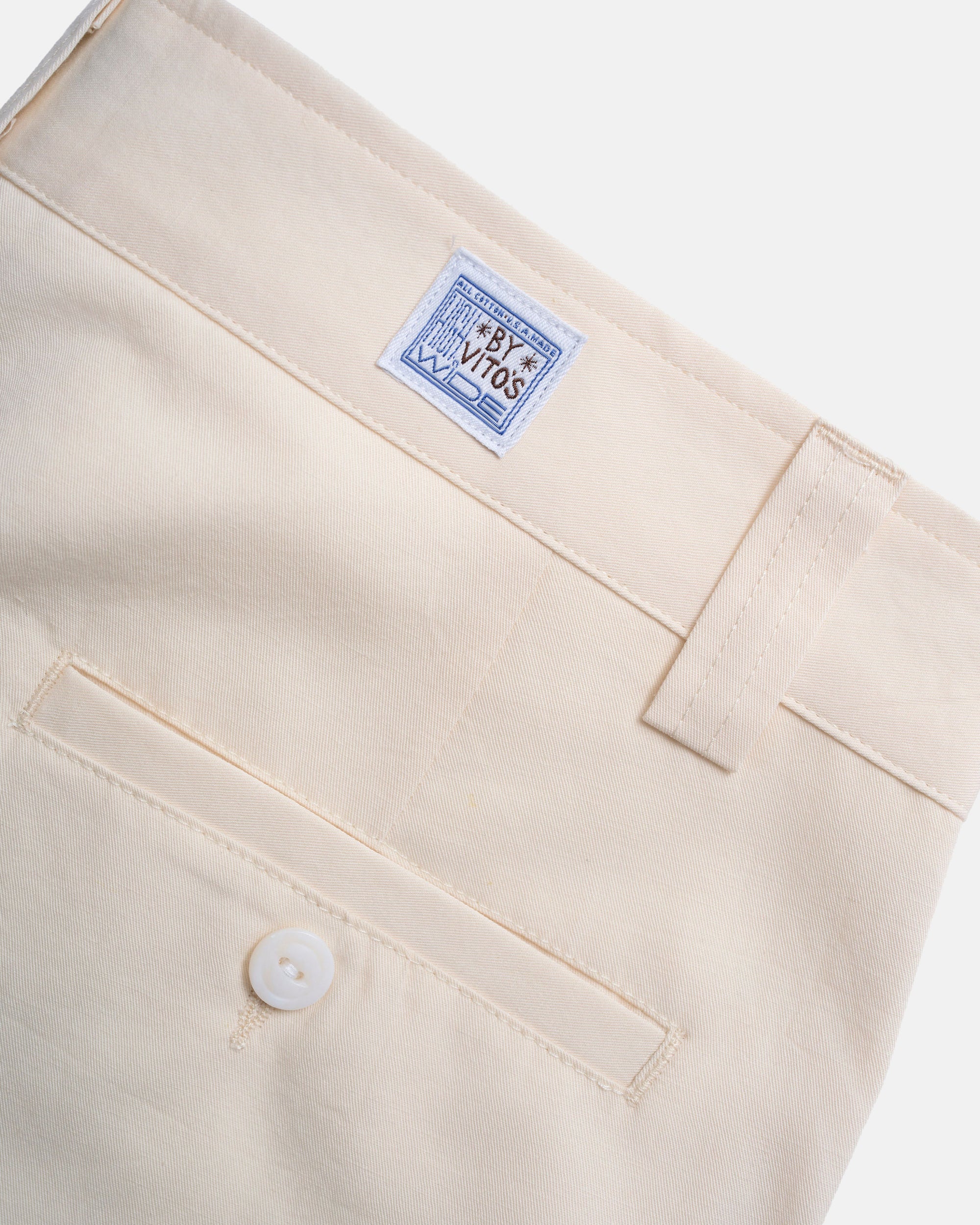 Vito's Stone Cotton/Linen High n' Wide Pant