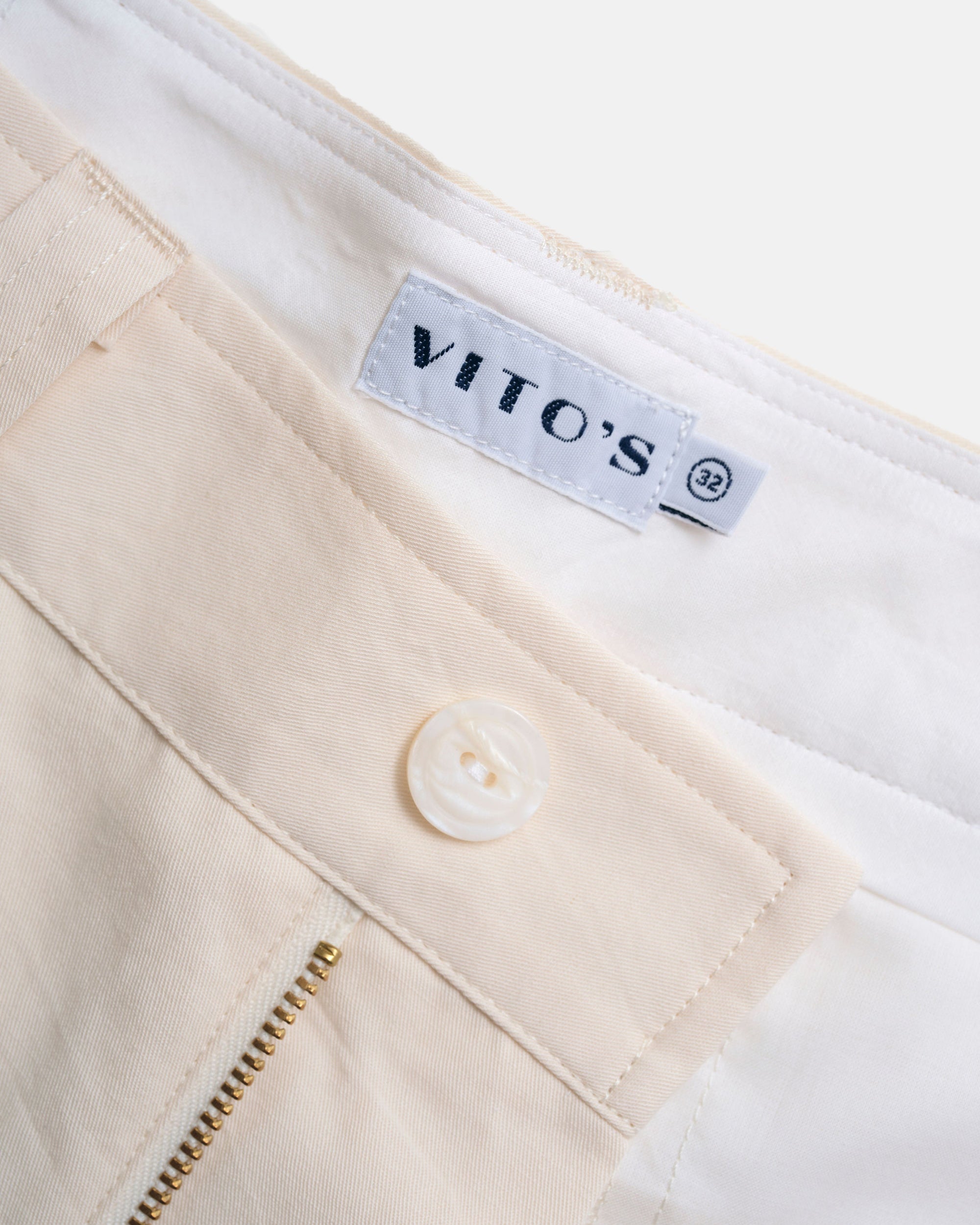 Vito's Stone Cotton/Linen High n' Wide Pant