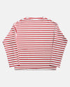 Vito's Red & White Striped Boatneck Sweatshirt