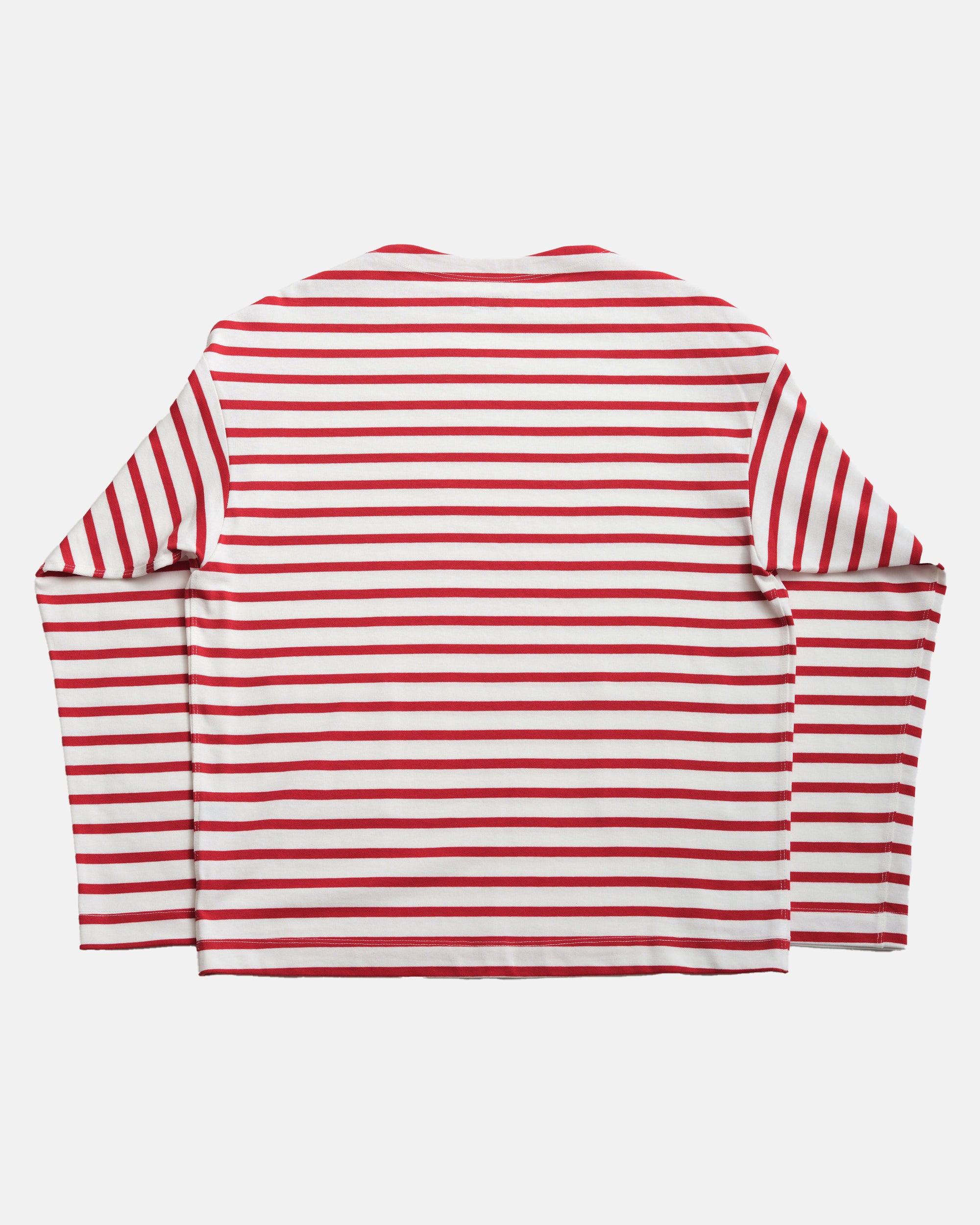 Vito's Red & White Striped Boatneck Sweatshirt