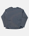 Vito's Blue & White Striped Boatneck Sweatshirt