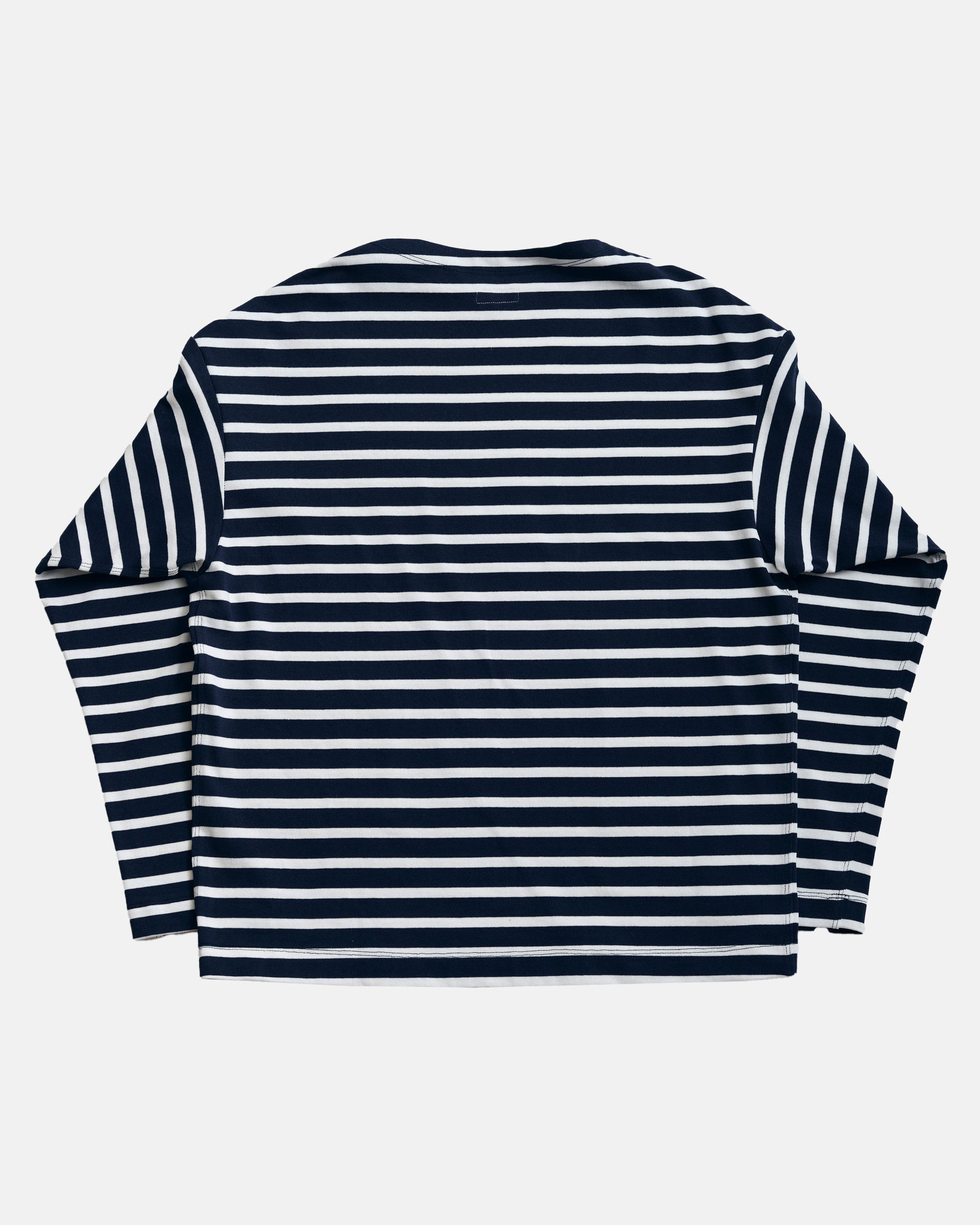 Vito's Blue & White Striped Boatneck Sweatshirt