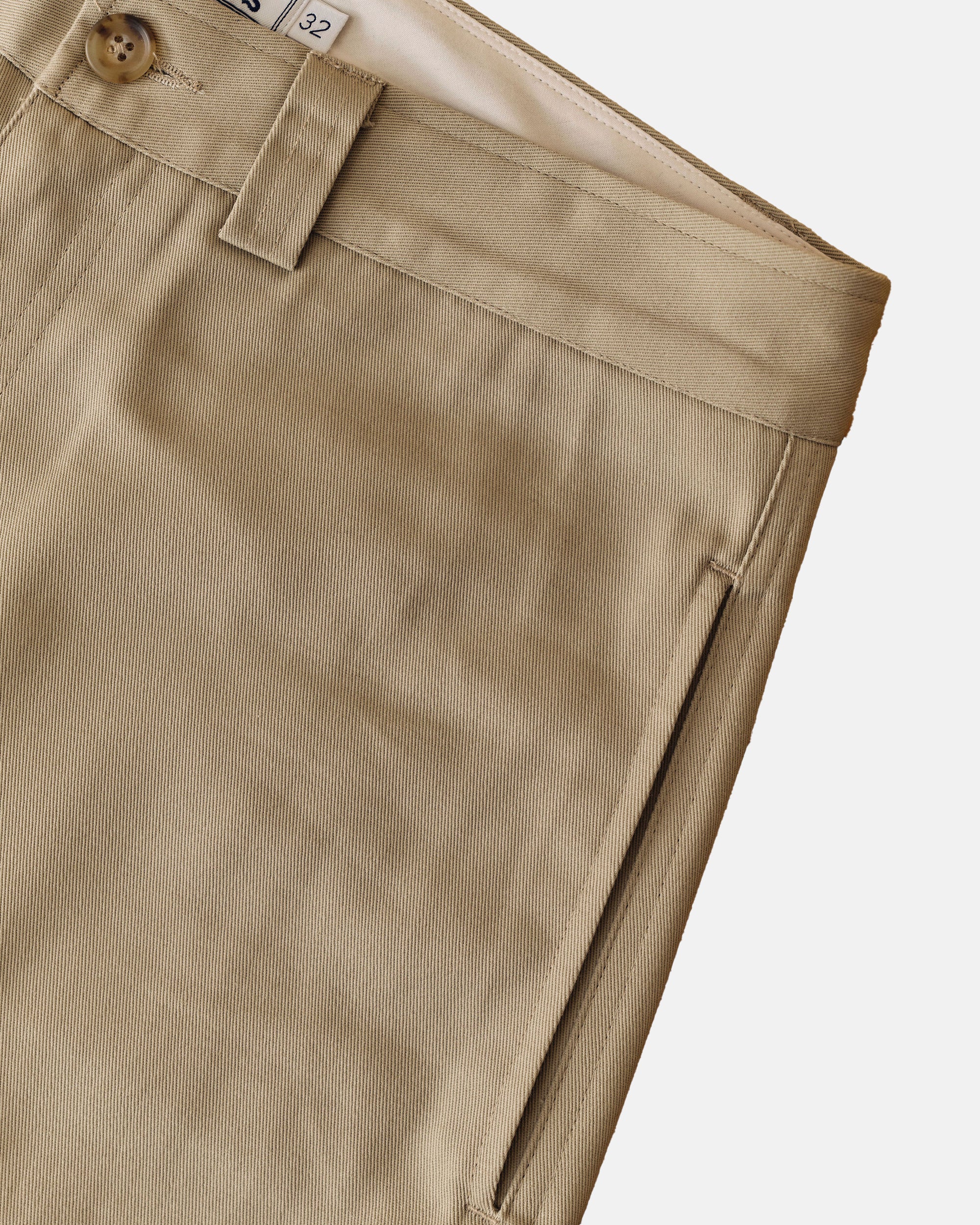 Vito's Khaki High n' Wide Pant