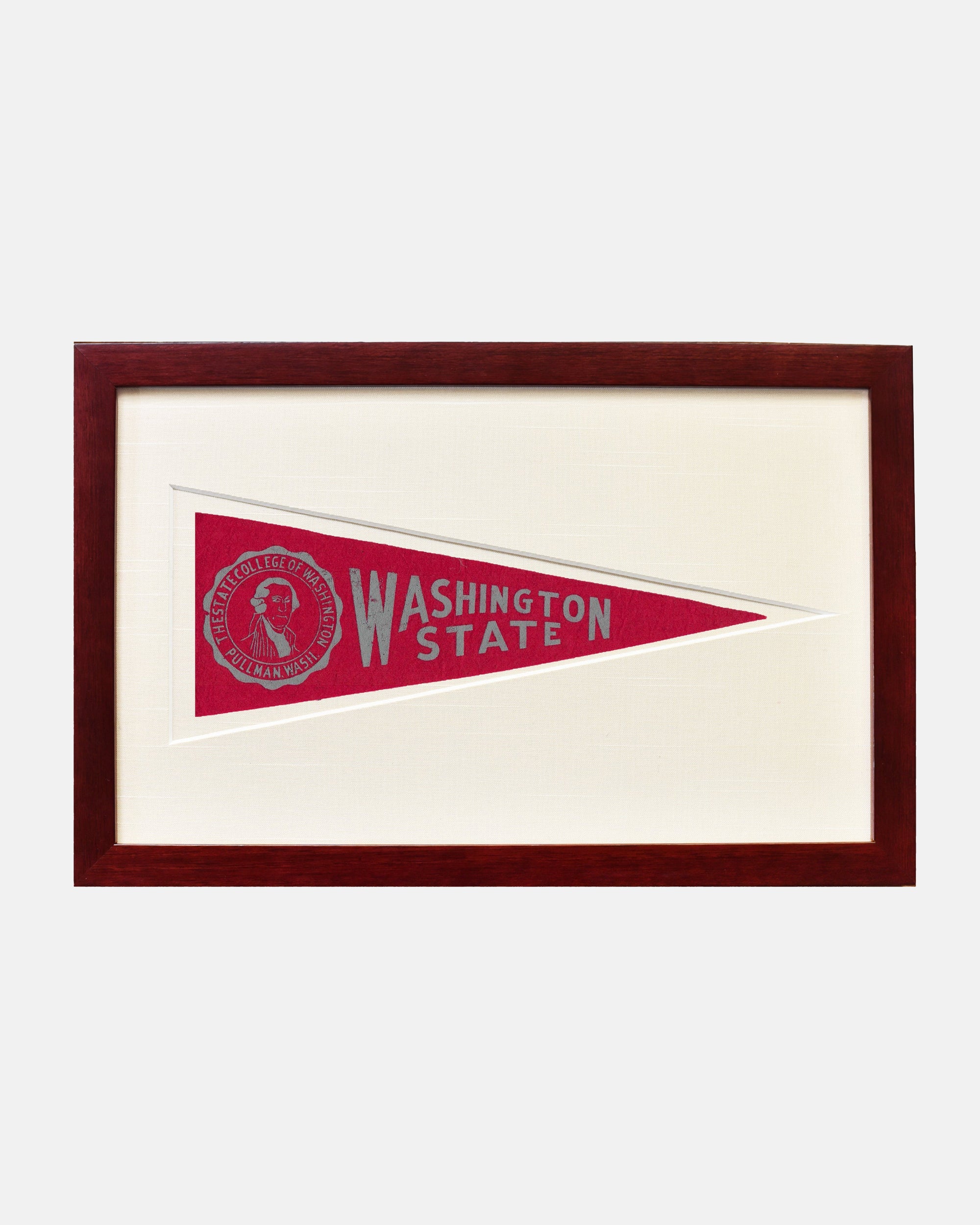 Washington State Framed Vintage Pennant