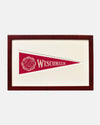 University of Wisconsin Framed Vintage Pennant
