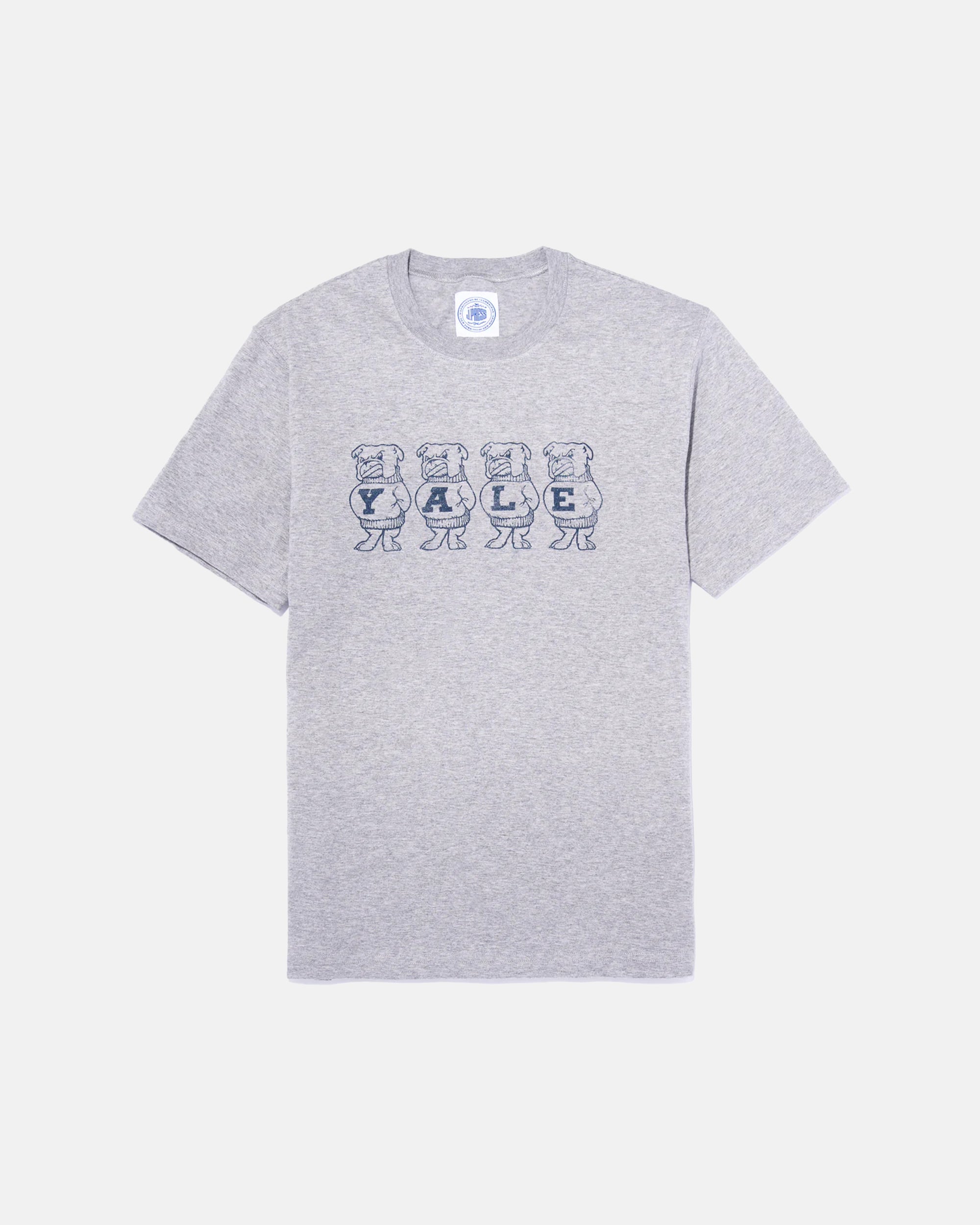 Yale Grey Vintage Bulldog T-Shirt