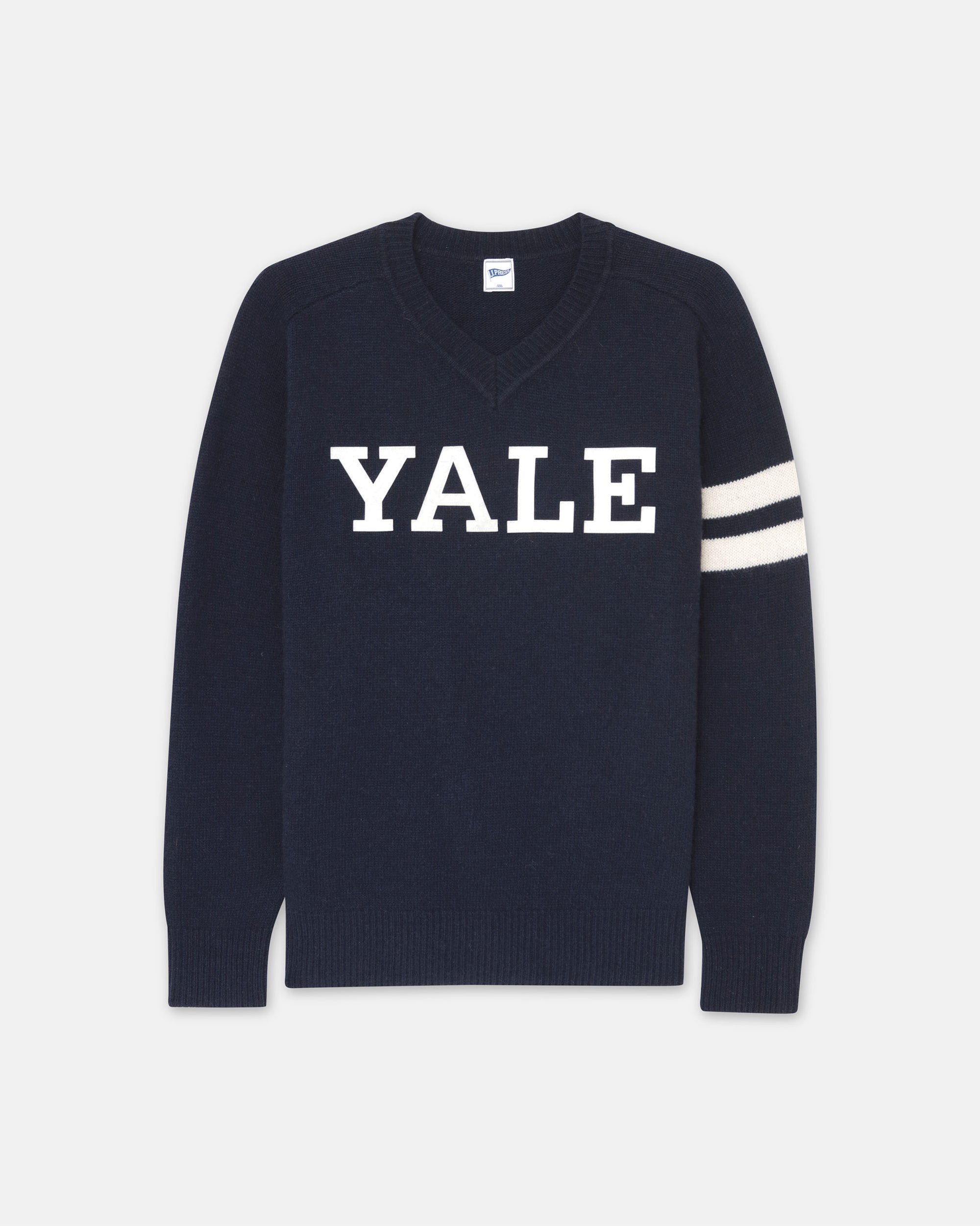 新品★THE BOOK STORE YALE セーター N241106-14 Yale Wool V-Neck Sweater - Navy | J.PRESS - Pennant Label