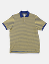 Blue & Yellow Narrow Stripe Polo - Trim Fit