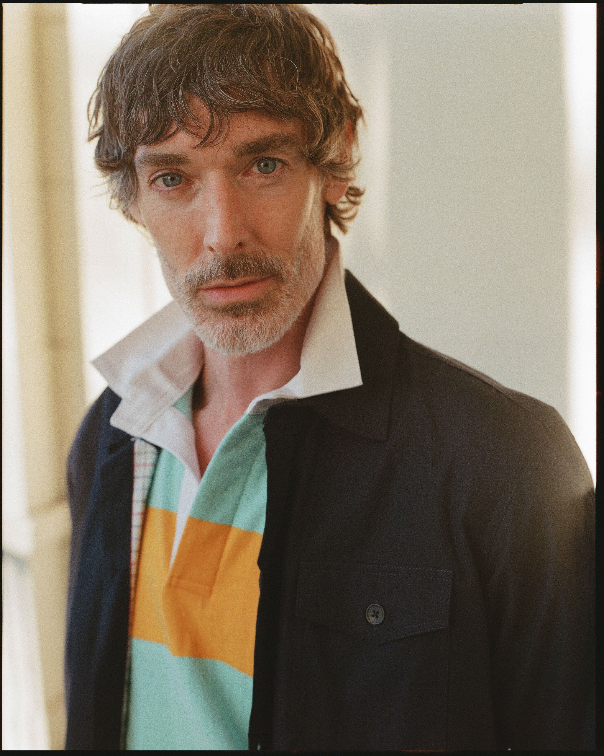 Made-in-USA Aqua Guard Stripe Cotton Rugby