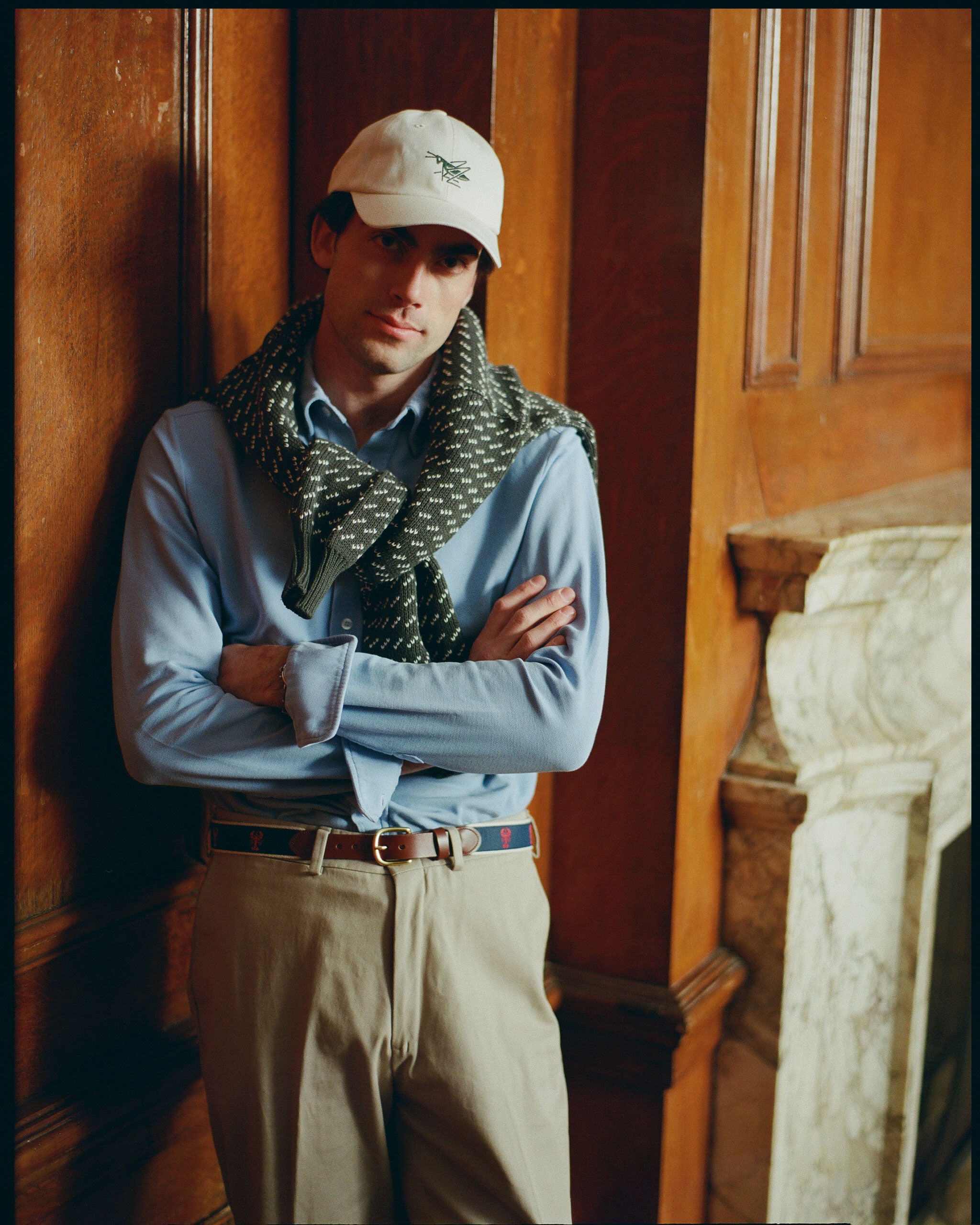 Made-in-USA Natural & Green Grasshopper Club Dad Hat