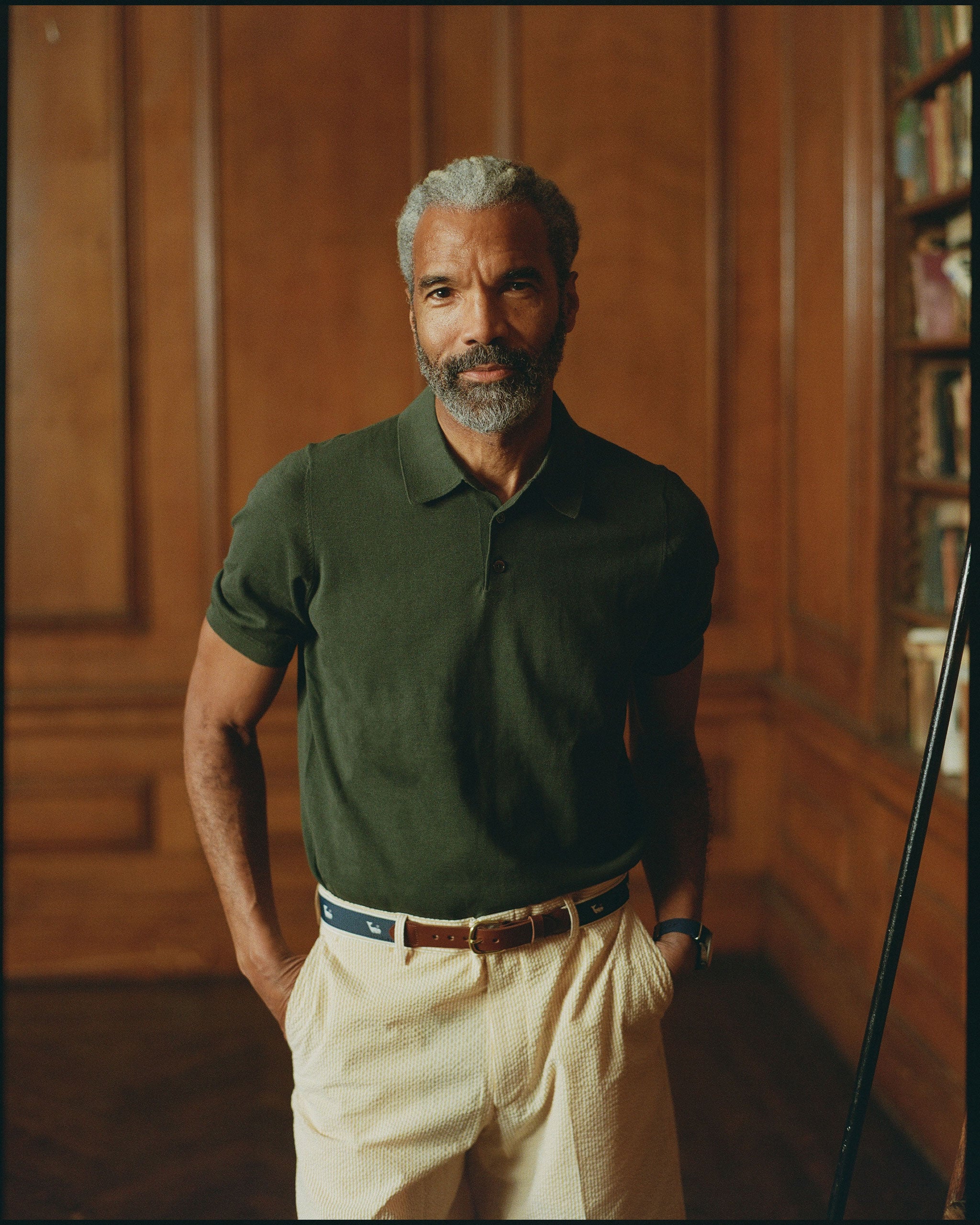 Green High-Twist Cotton Polo - Trim Fit