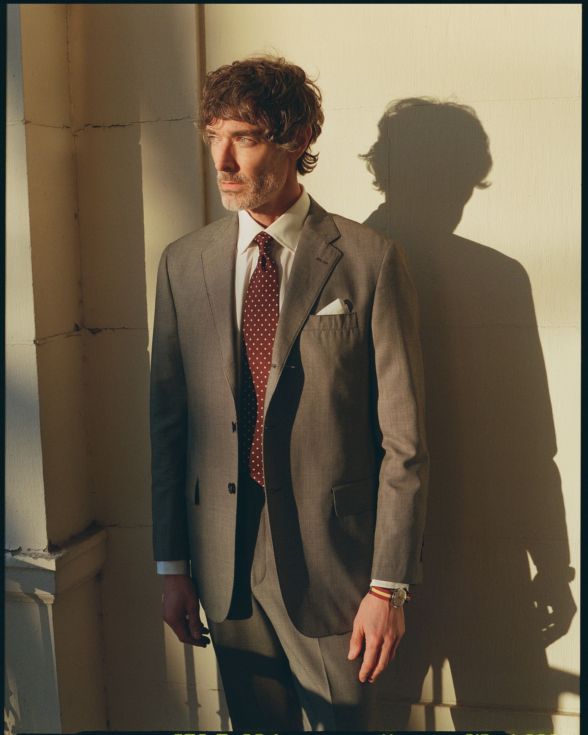 Made-in-USA Black & White Birdseye Suit