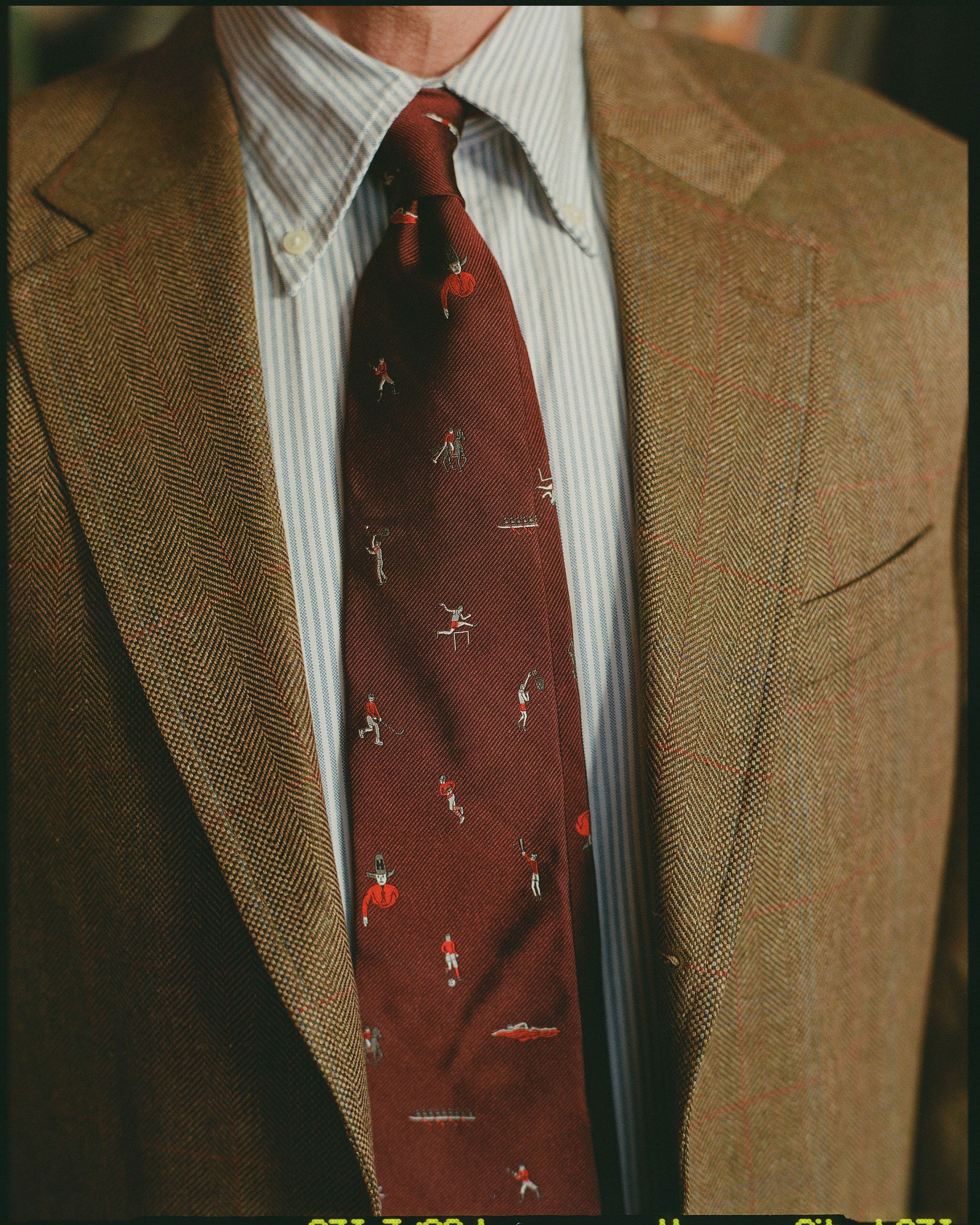 Made-in-UK Crimson Sports Club Tie