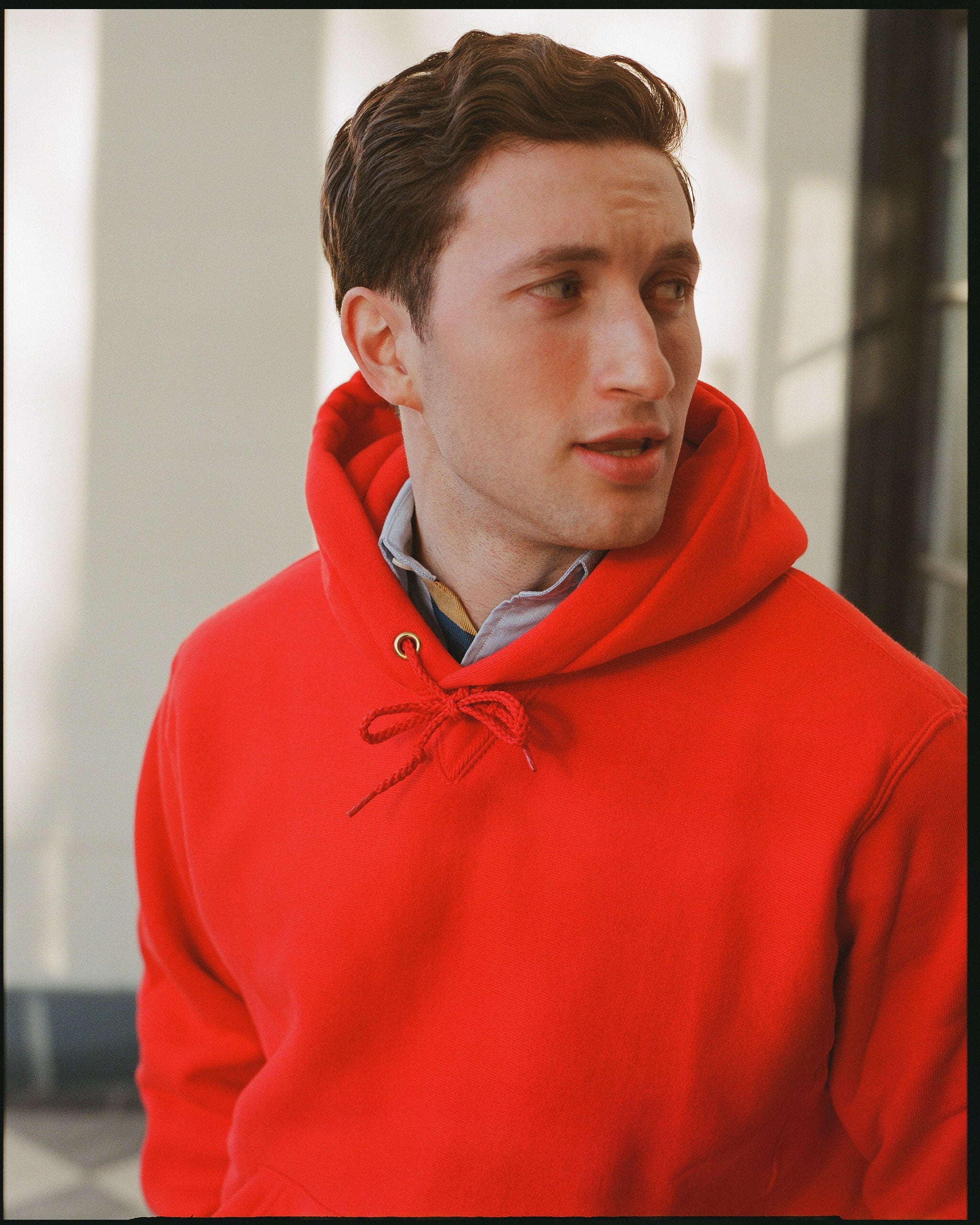 Made-in-USA Red Heavyweight Hoodie