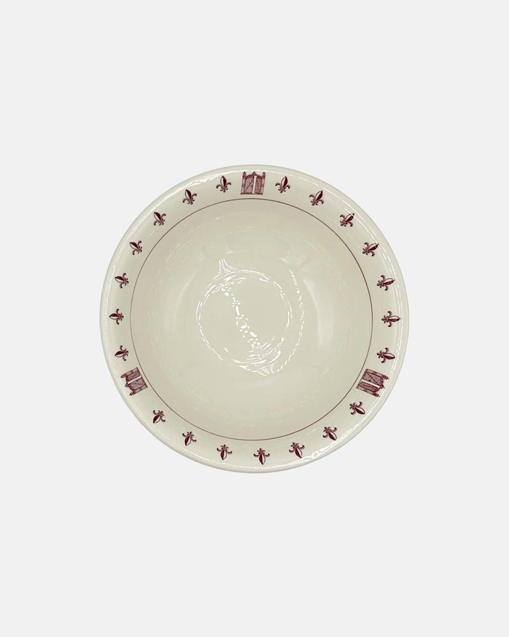 Vintage The 21 Club NYC Restaurant Iron Gate Fleur di Lis Serving Bowl