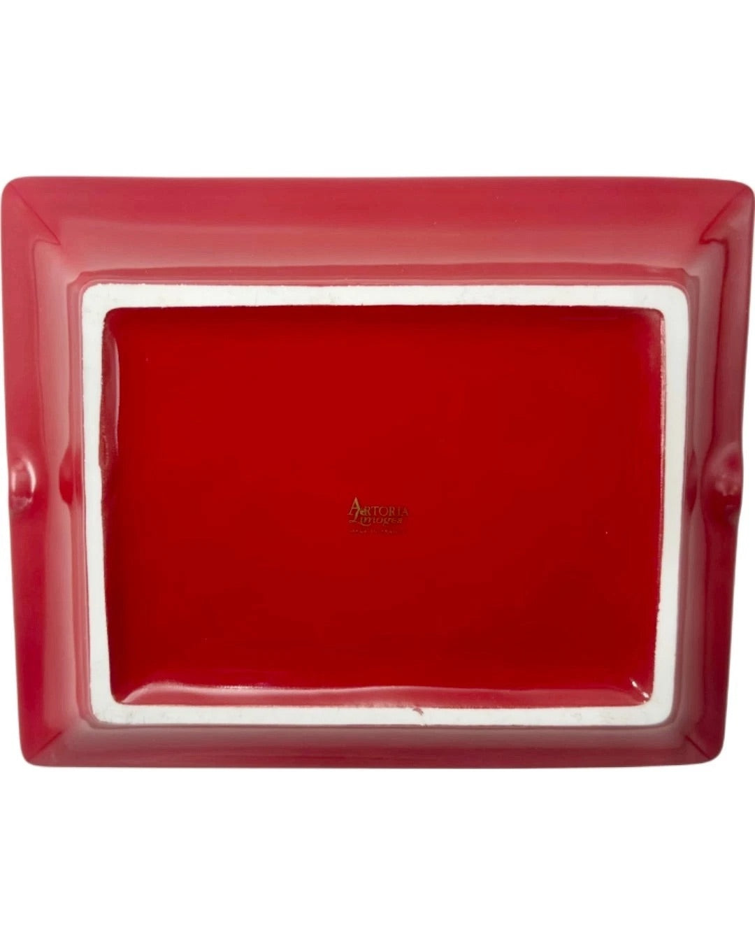 Vintage Piper-Heidsieck Champagne Red Porcelain Ashtray Catchall Dish