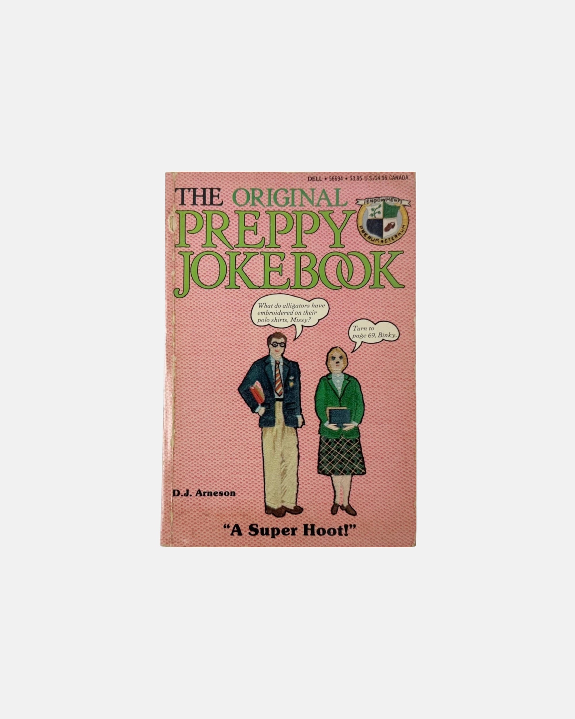 The Original Preppy Jokebook D.J. Arneson 1981 First Edition Dell Paperback