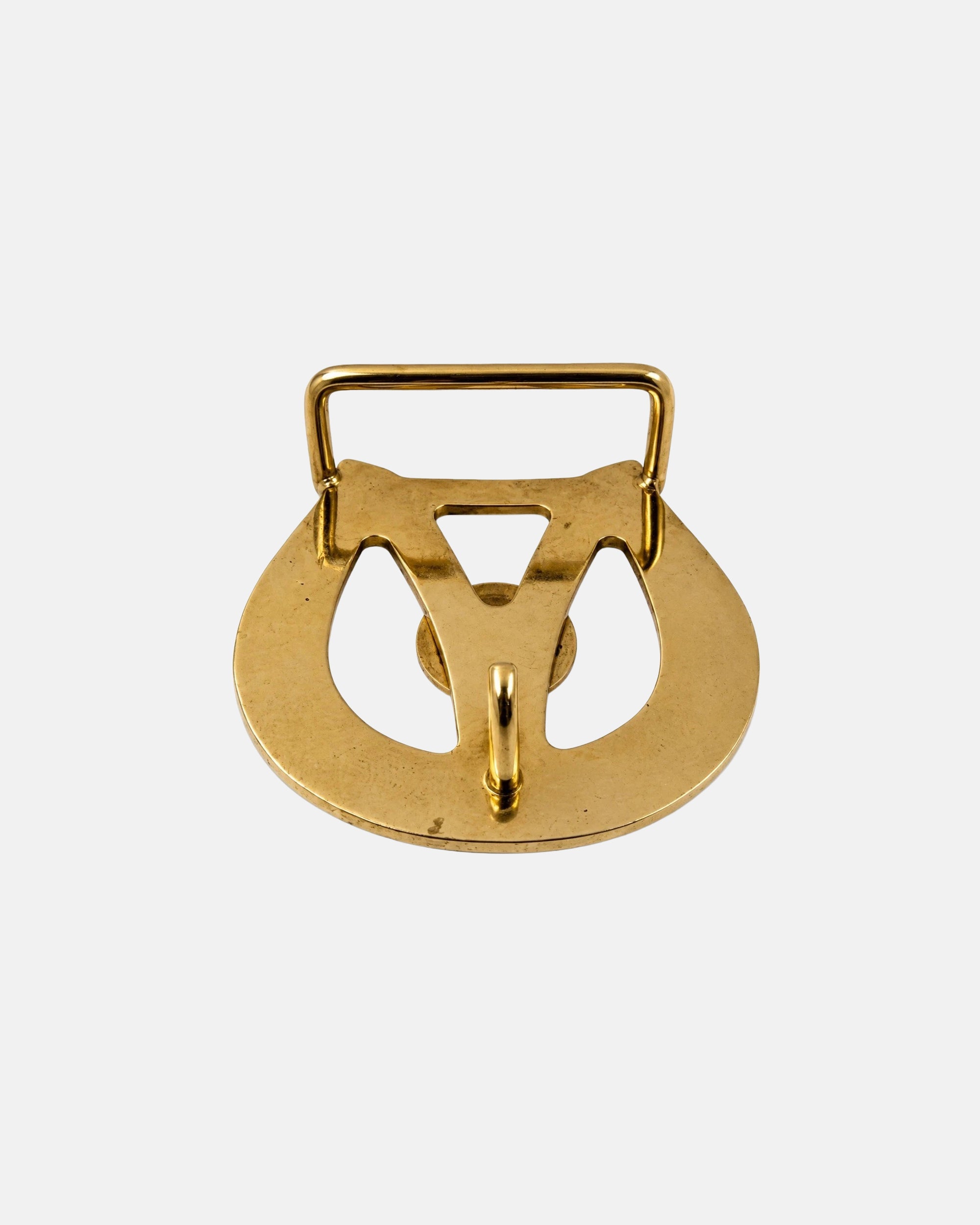 Vintage The 21 Club NYC Restaurant Gold Tone Horseshoe Belt Buckle