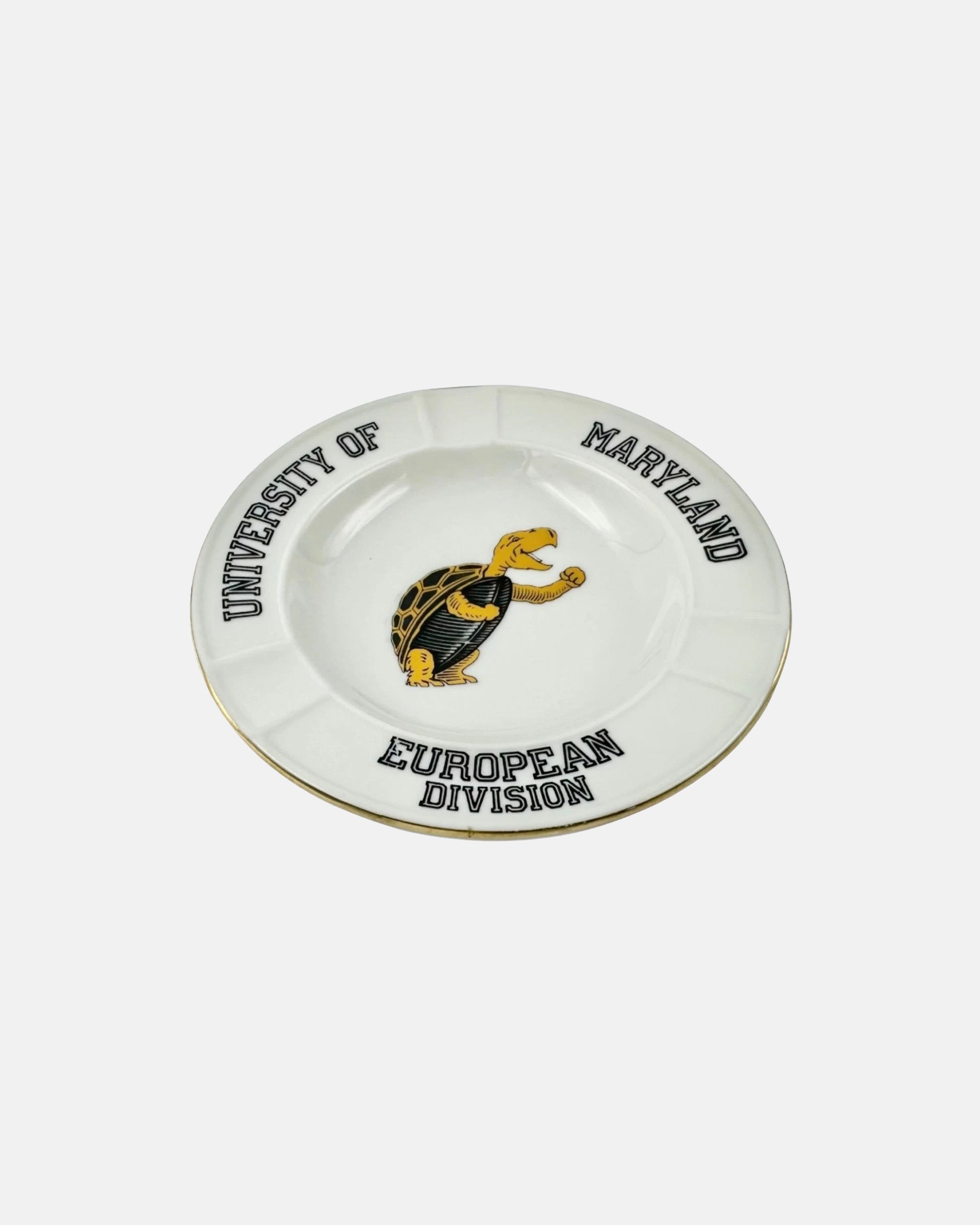 Vintage University of Maryland European Division Ceramic Ashtray