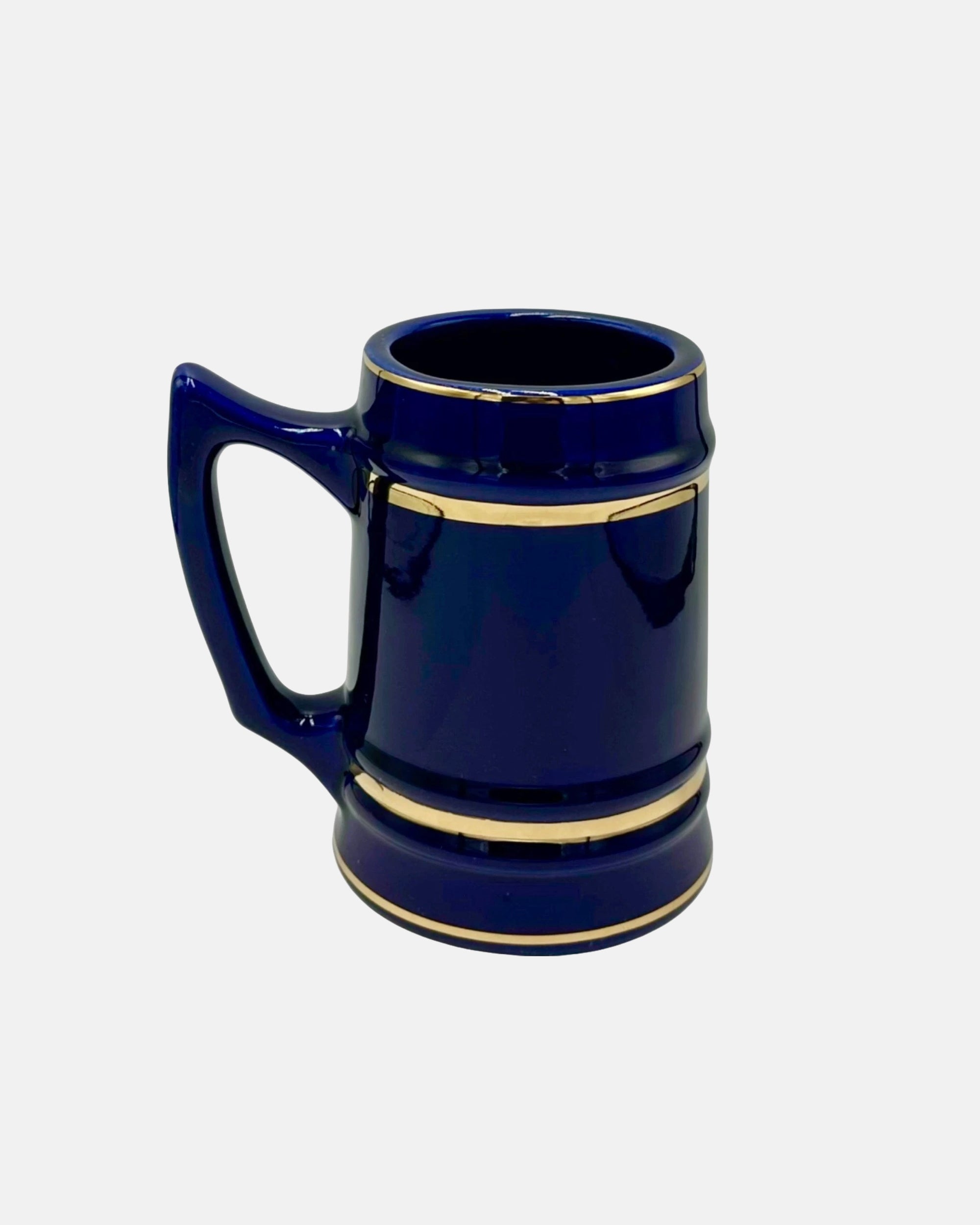 Vintage University of Virginia UVA Cobalt Blue Ceramic Mug