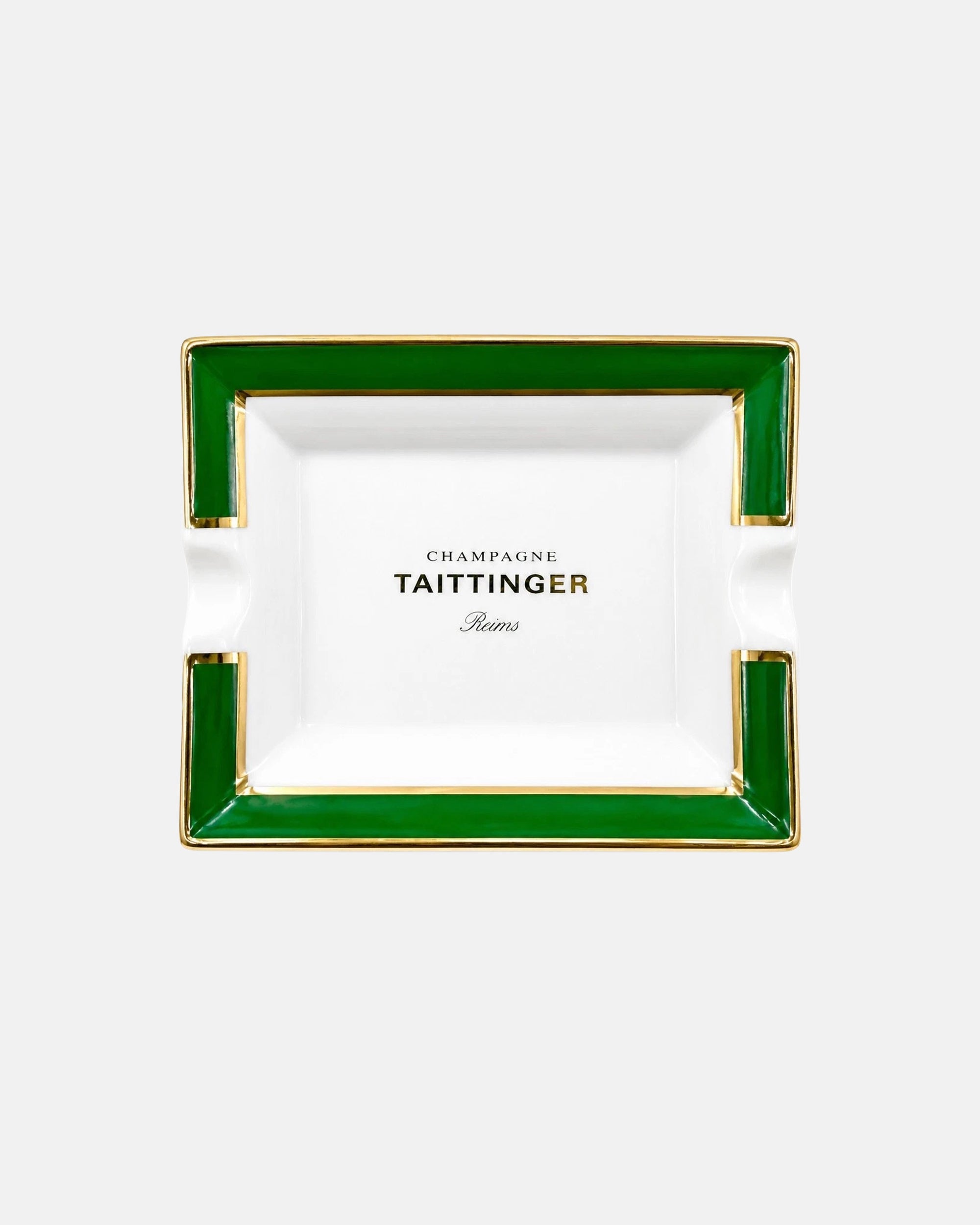 Vintage Taittinger Reims Champagne Porcelain Ashtray