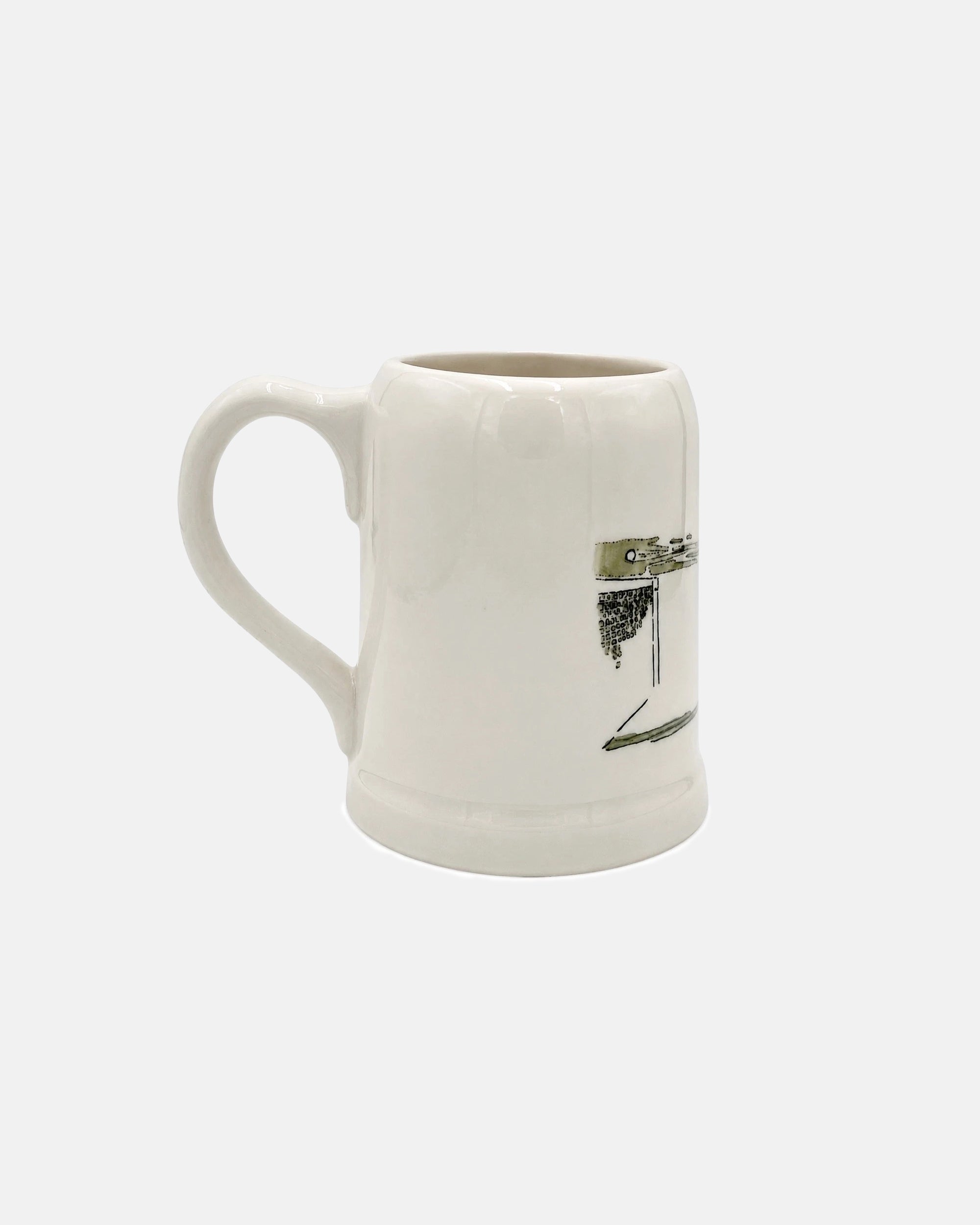 Vintage Paul Brown Tennis Player Ceramic Mug