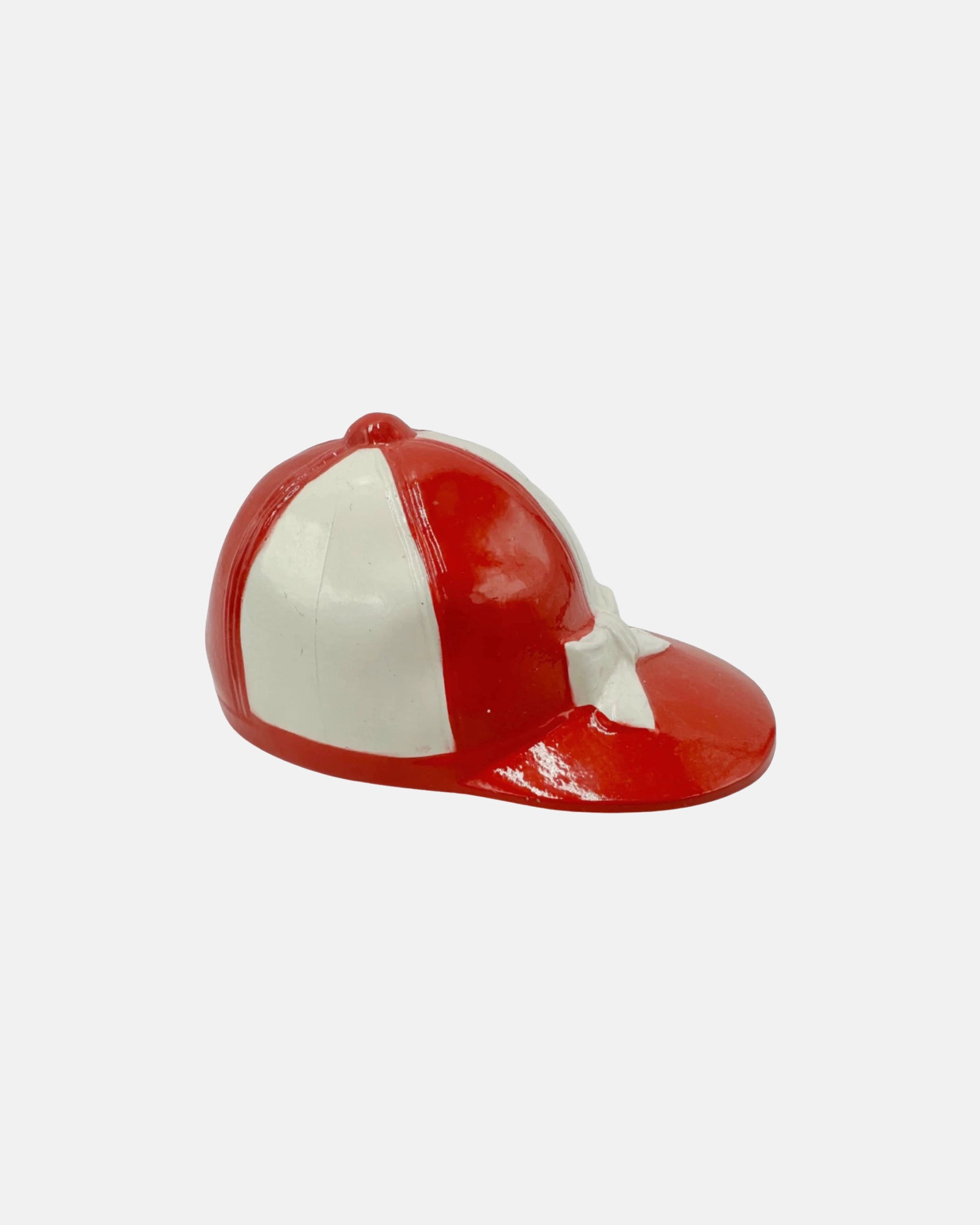 Vintage Equestrian Jockey Cap Bottle Opener Red & White