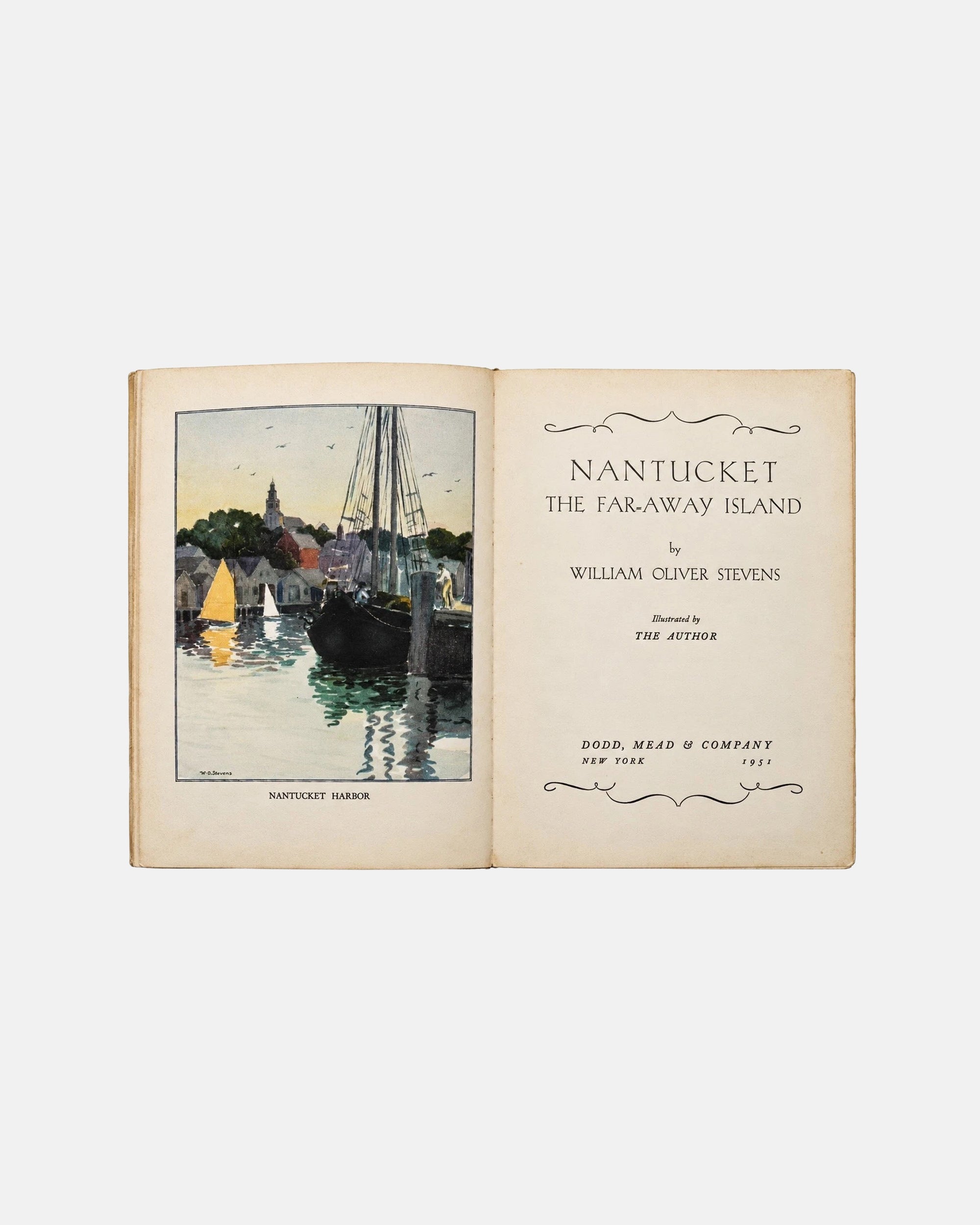 Nantucket The Far-Away Island by William O. Stevens 1936 Hardcover Book