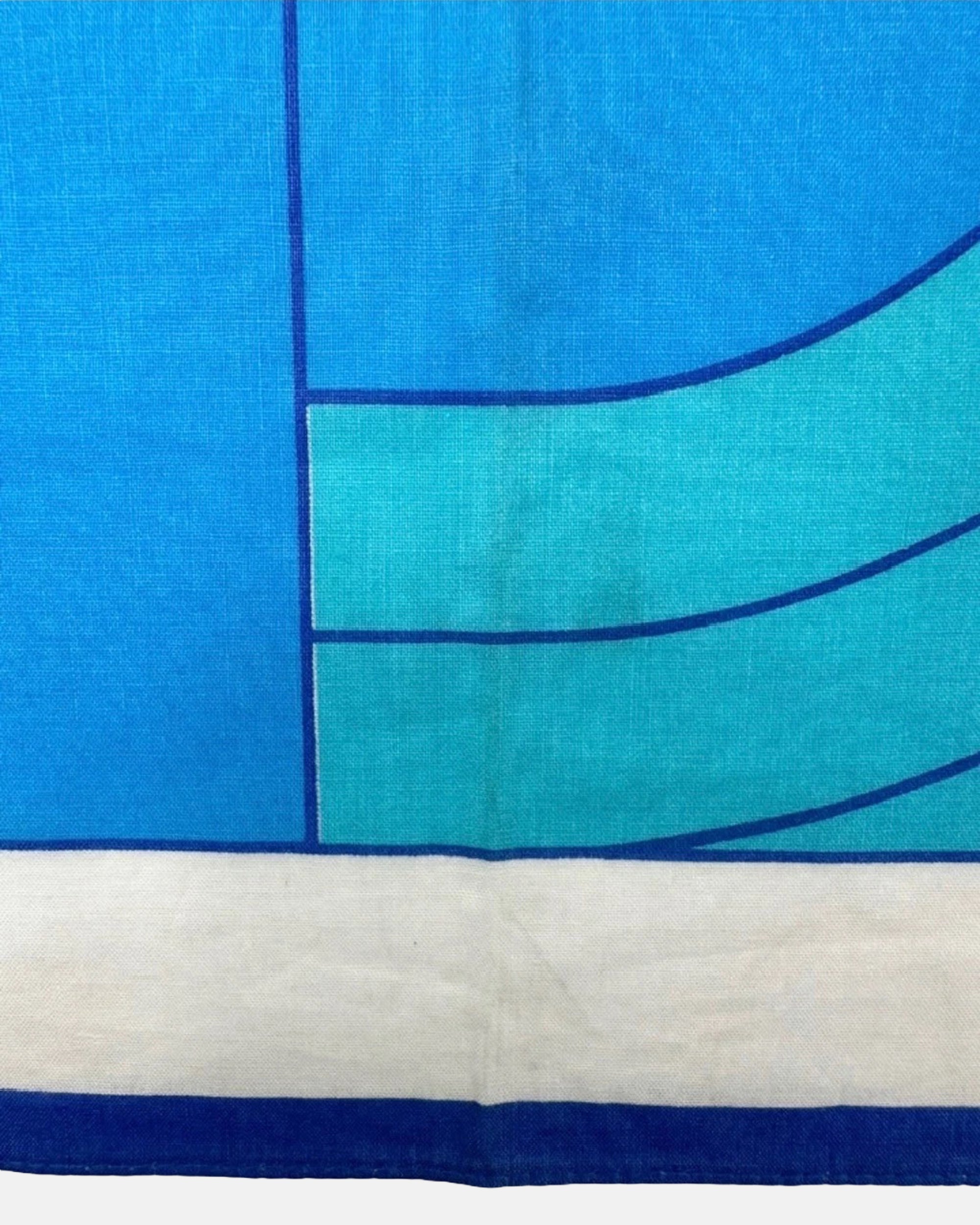 Vintage Pan Am Airlines Cotton Scarf Pocket Square
