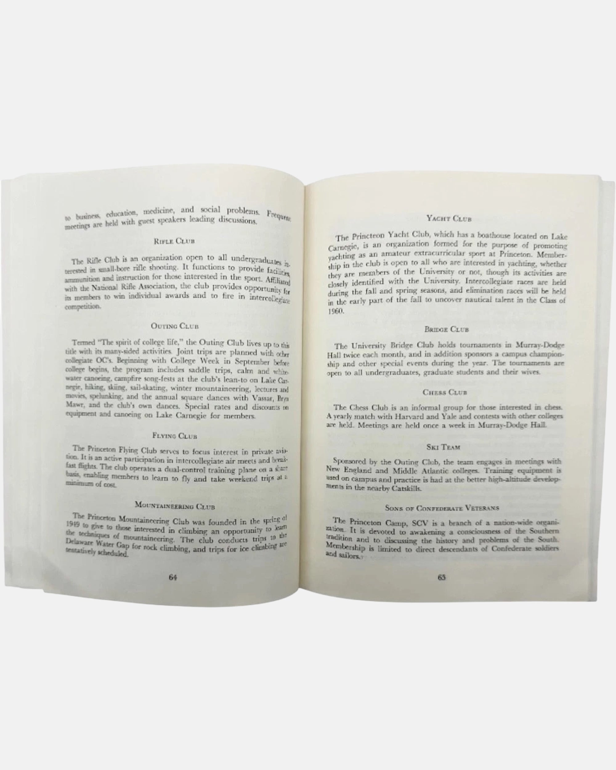 Vintage Princeton University Freshman Handbook 1956-1957 Booklet