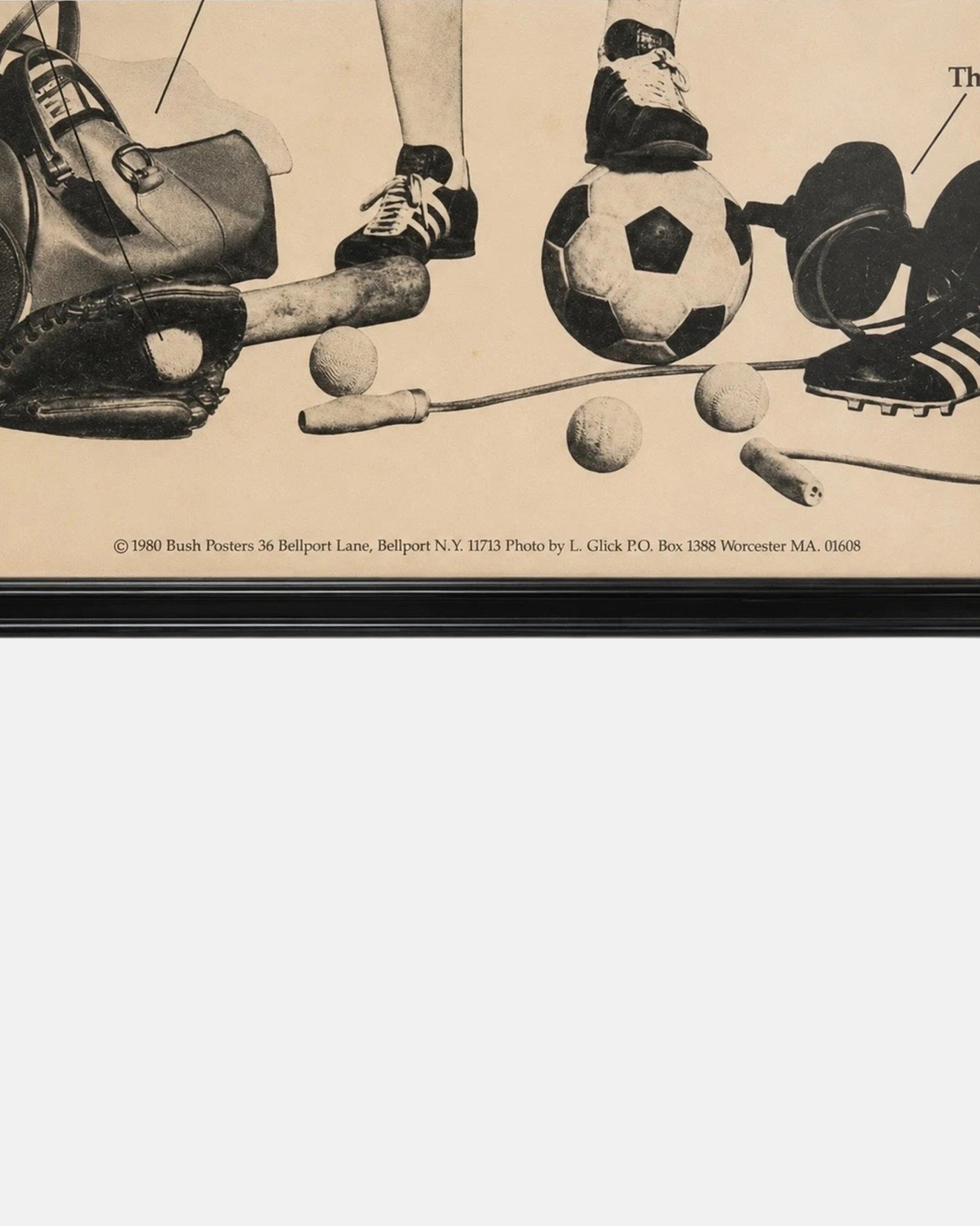 Vintage "Are You A Jock?" 1980 Framed Poster 19 x 26 in.